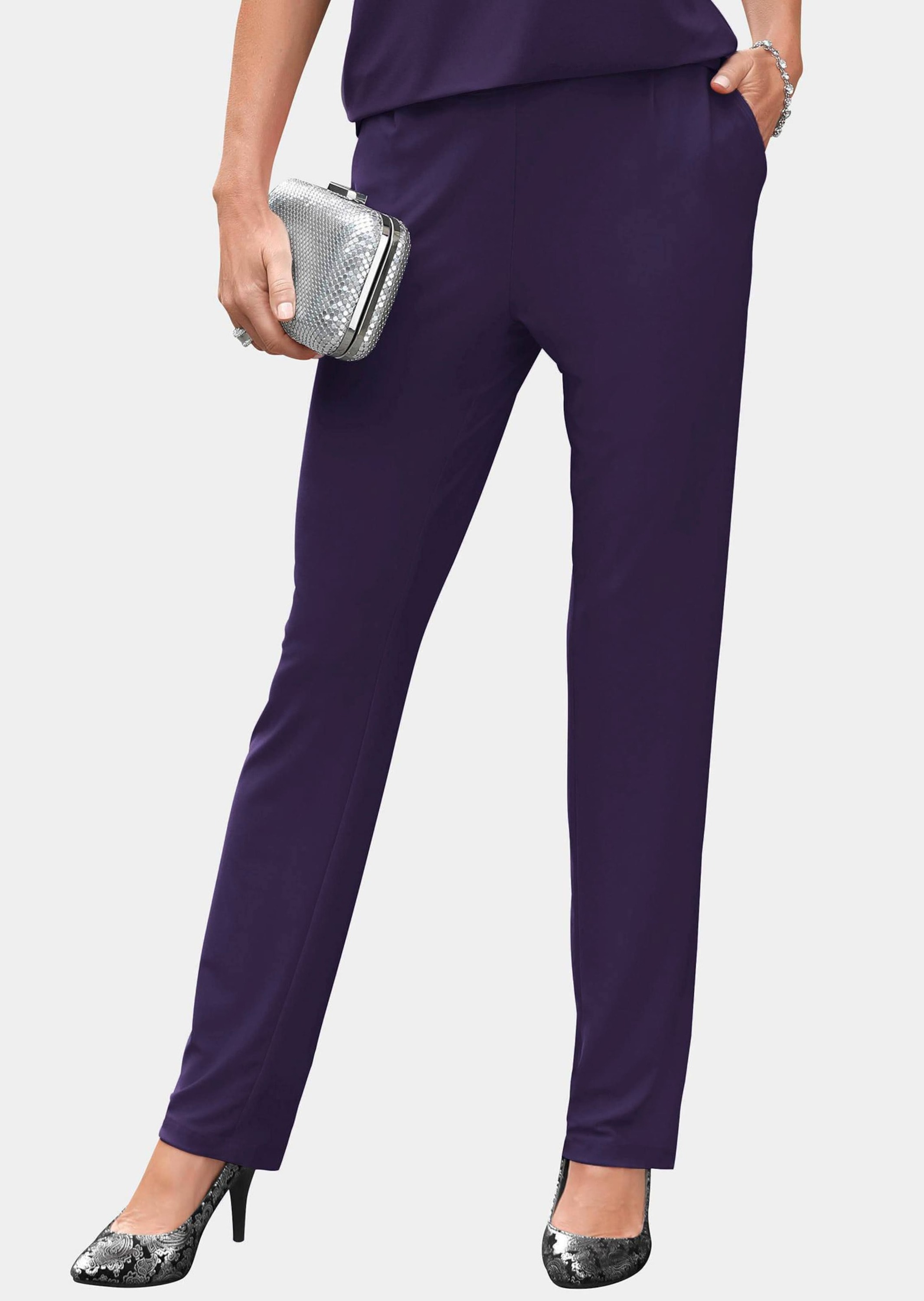 GOLDNER Schlupfhose »Jerseyhose Martha Trageangenehme Jerseyhose Martha mit Bundfalten«