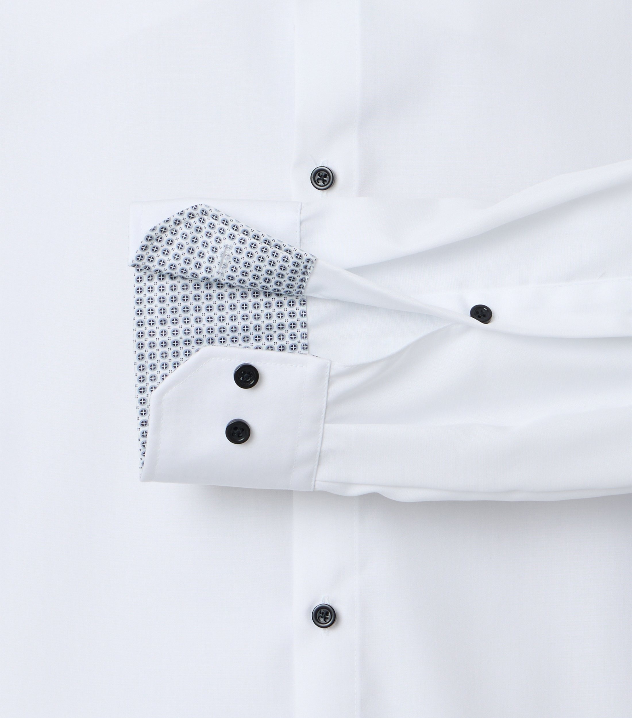 VENTI Businesshemd uni Cotton Schneeweiß 40 3