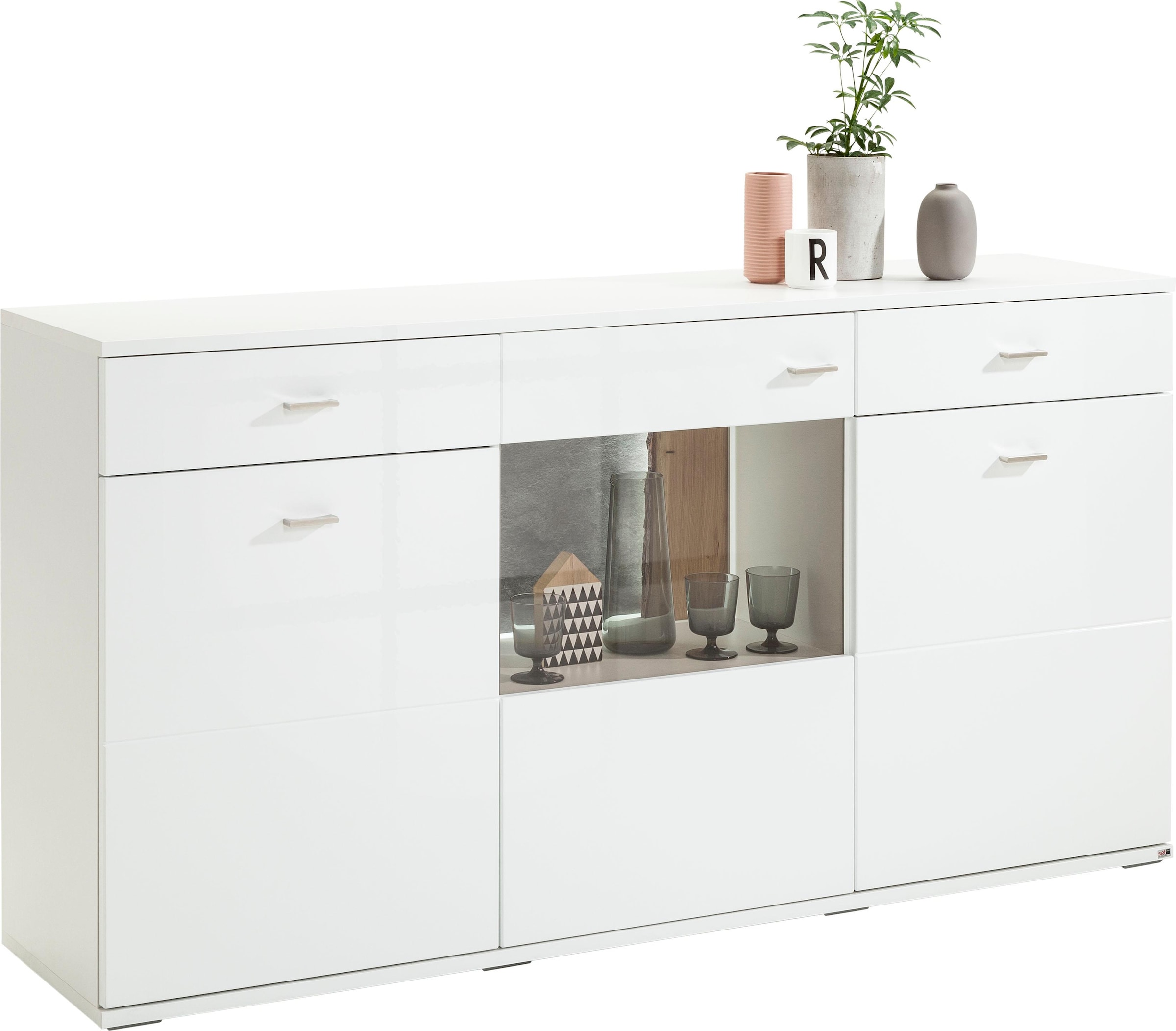 set one by Musterring Sideboard »TACOMA«, Typ 53, Breite 180 cm, mit getönter Glastür