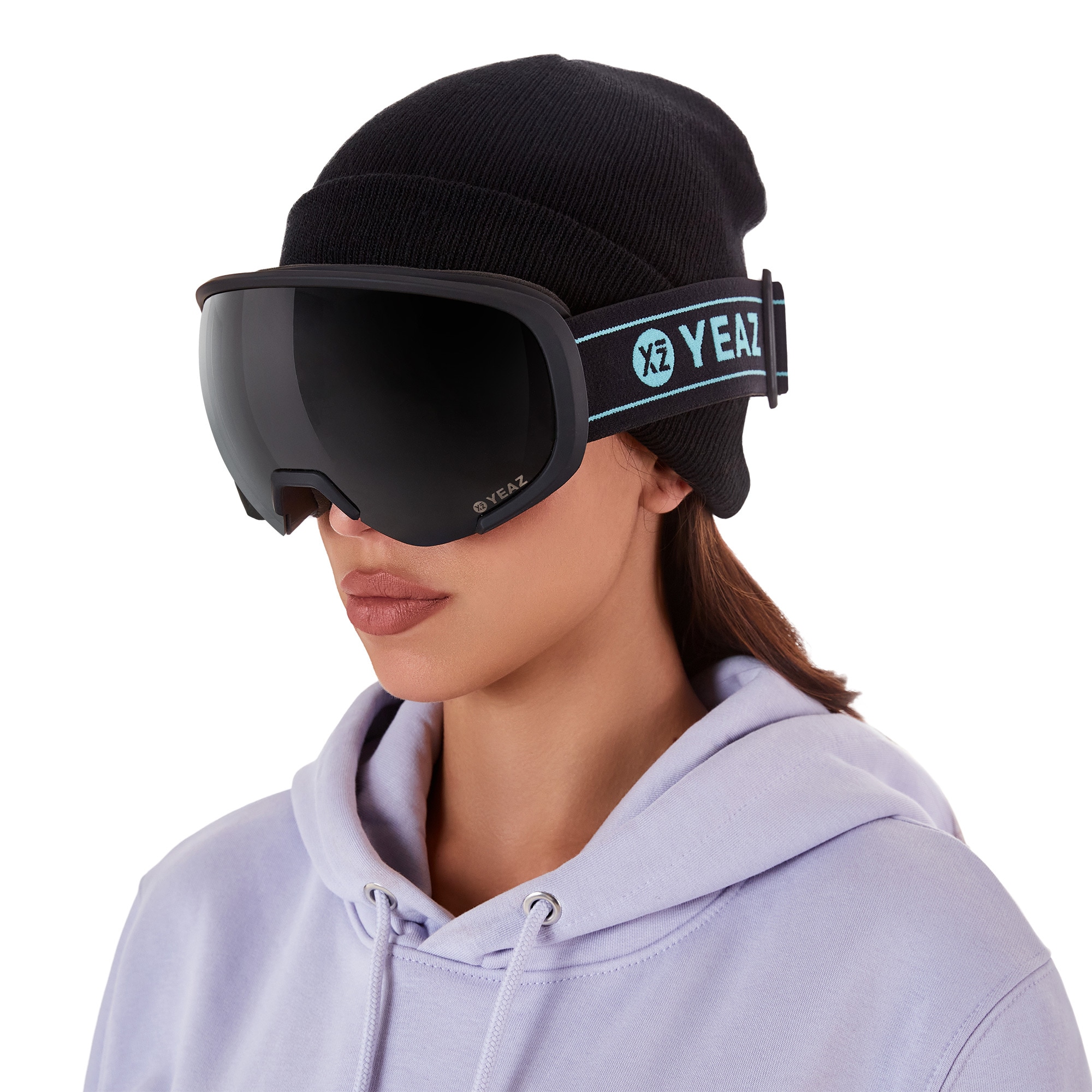 YEAZ Skibrille »Ski- und Snowboard-Brille schwarz/matt schwarz BLACK RUN«