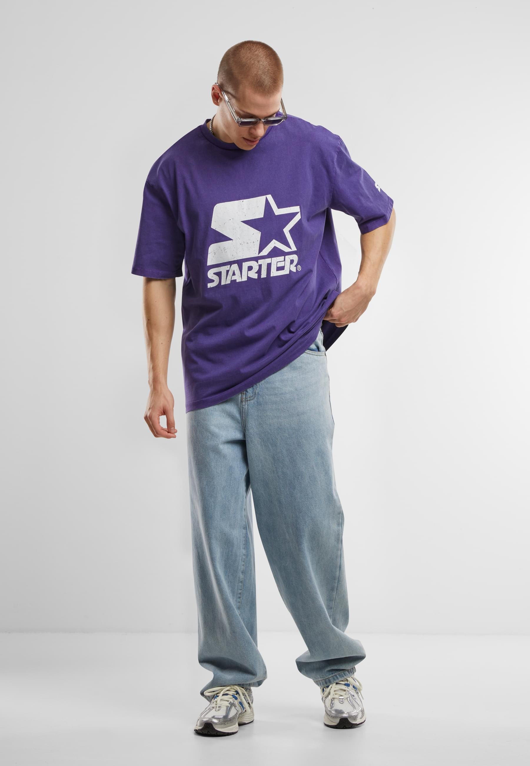 Starter Black Label T-Shirt »Starter Black Label Starter Logo Oversize Acid Tee«, (1 tlg.)