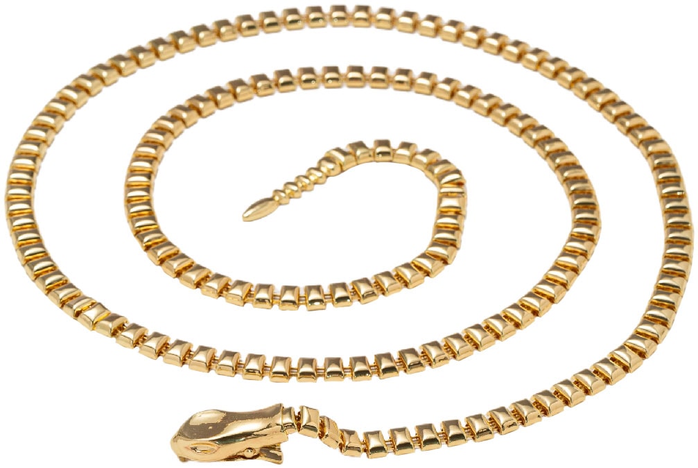 Firetti Bauchkette »Schmuck Geschenk Messing Körperschmuck Schlange«, Made in Germany