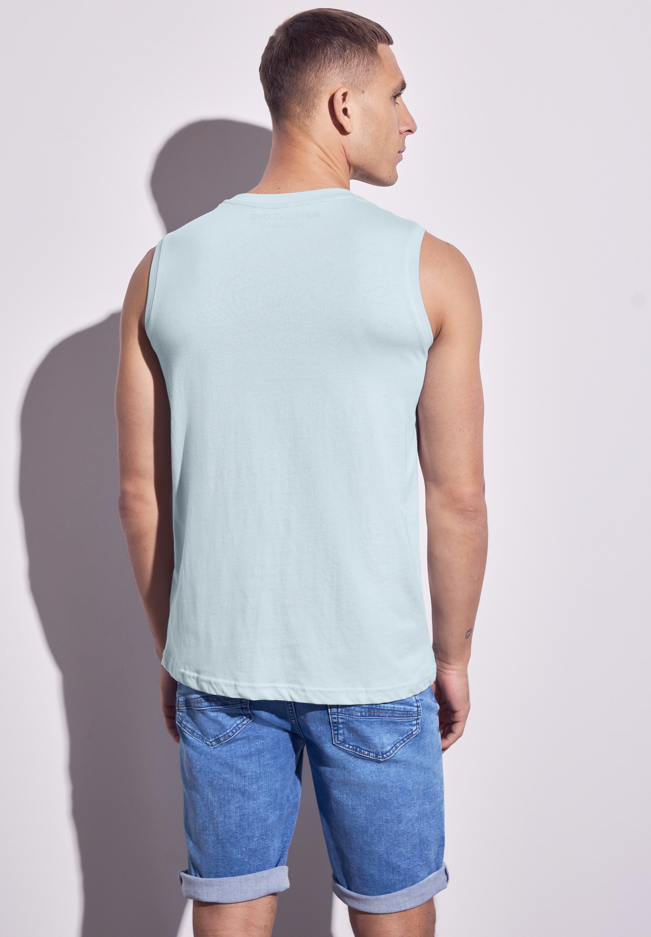 STREET ONE MEN Trägertop, aus reiner Baumwolle günstig online kaufen