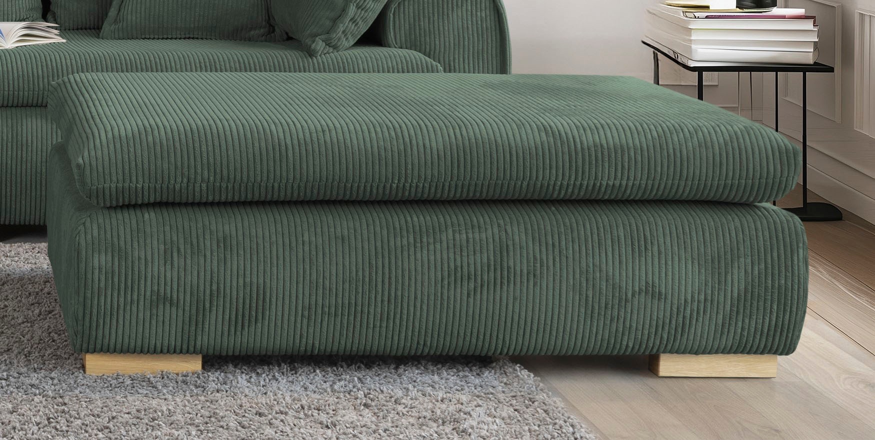 Home affaire Polsterhocker "Katja, B: 118 cm" individuell zu kombinieren günstig online kaufen