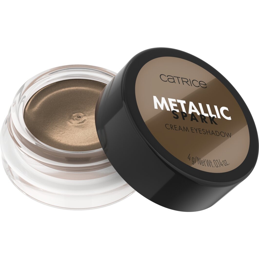 CATRICE Damen Lidschatten "Metallic Spark Cream Eyeshadow", braun, Augen-Kosmetika, Wischfest, lange Haltbarkeit, cremig, metallisch funkelndes