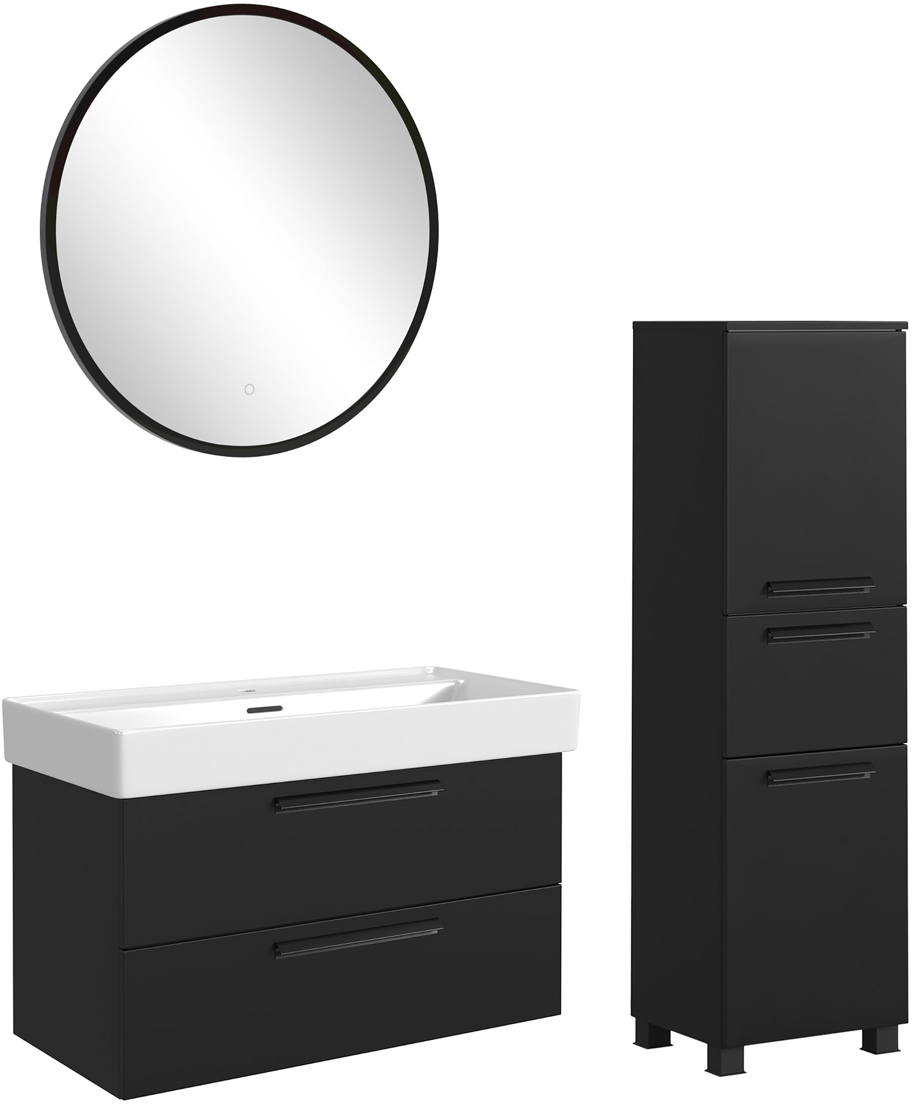 welltime Badmöbel-Set "SALVADA, 3tlg-Set, gedämpfte Scharniere, Softclose, günstig online kaufen