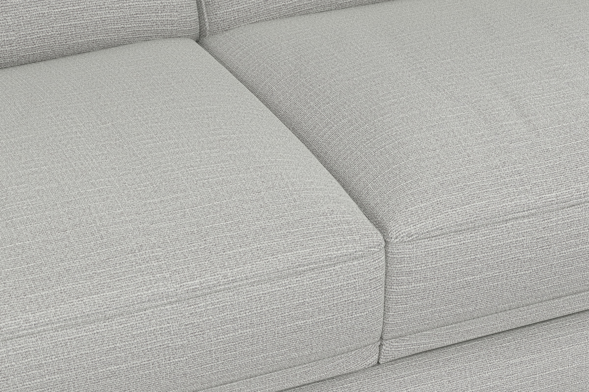 sit&more Ecksofa »Dundee L-Form« mit Federkern und Edelstahlfüßen, wahlweise mit Kopfteilverstellung