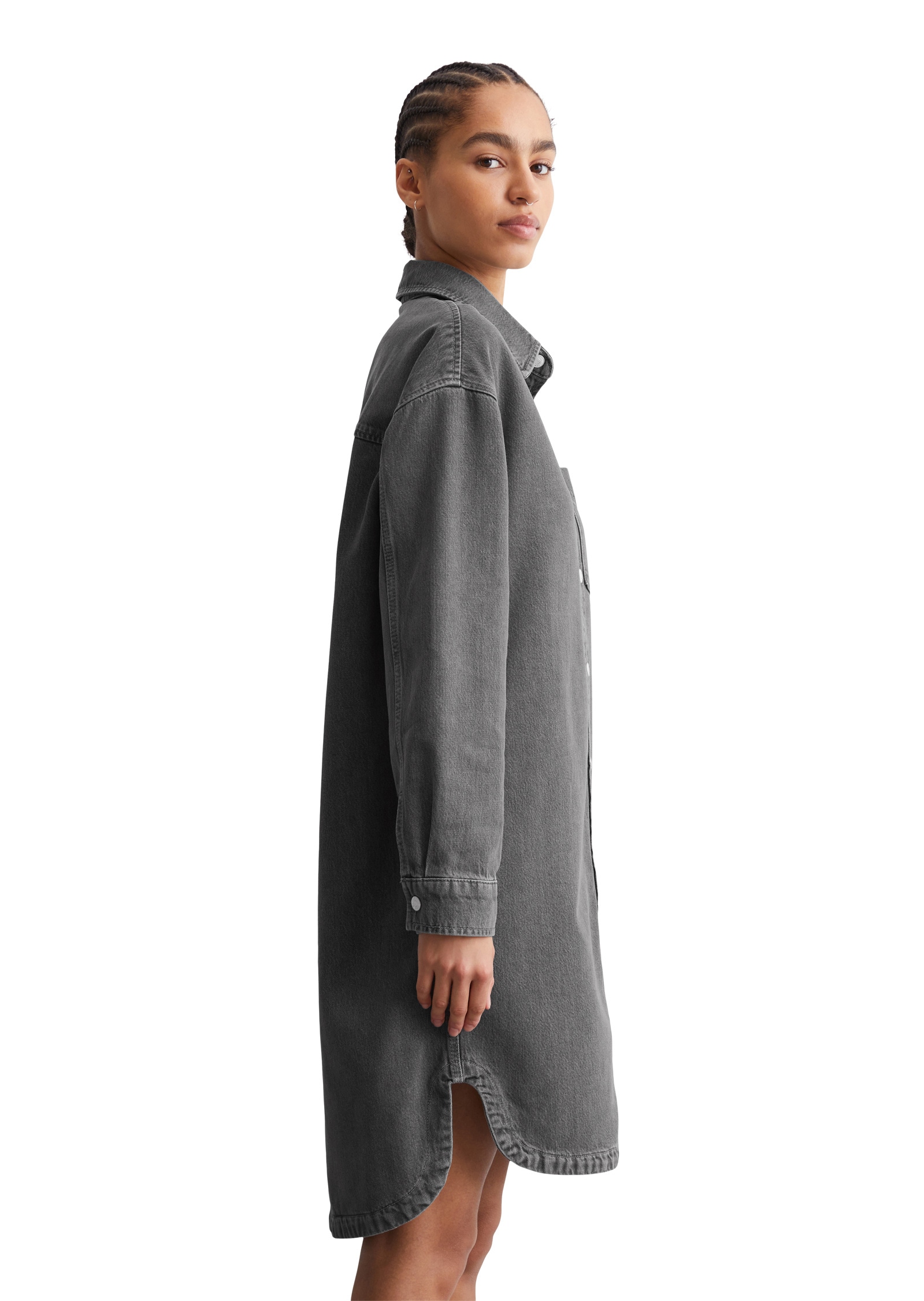 Marc O'Polo DENIM Hemdblusenkleid »aus Rigid Denim«