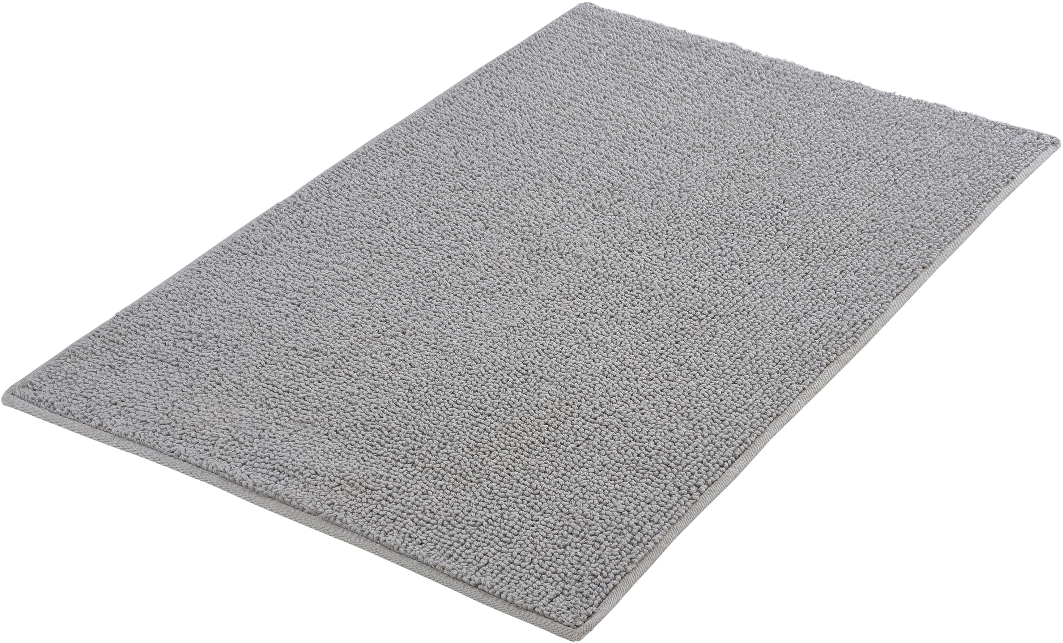 Kleine Wolke Badematte "Chrissy, Badvorleger, Badezimmer Teppich" Höhe 10 mm rutschhemmend beschichtet beidseitig nutzbar fußbodenheizungsgeeignet Badteppich, Uni Farben