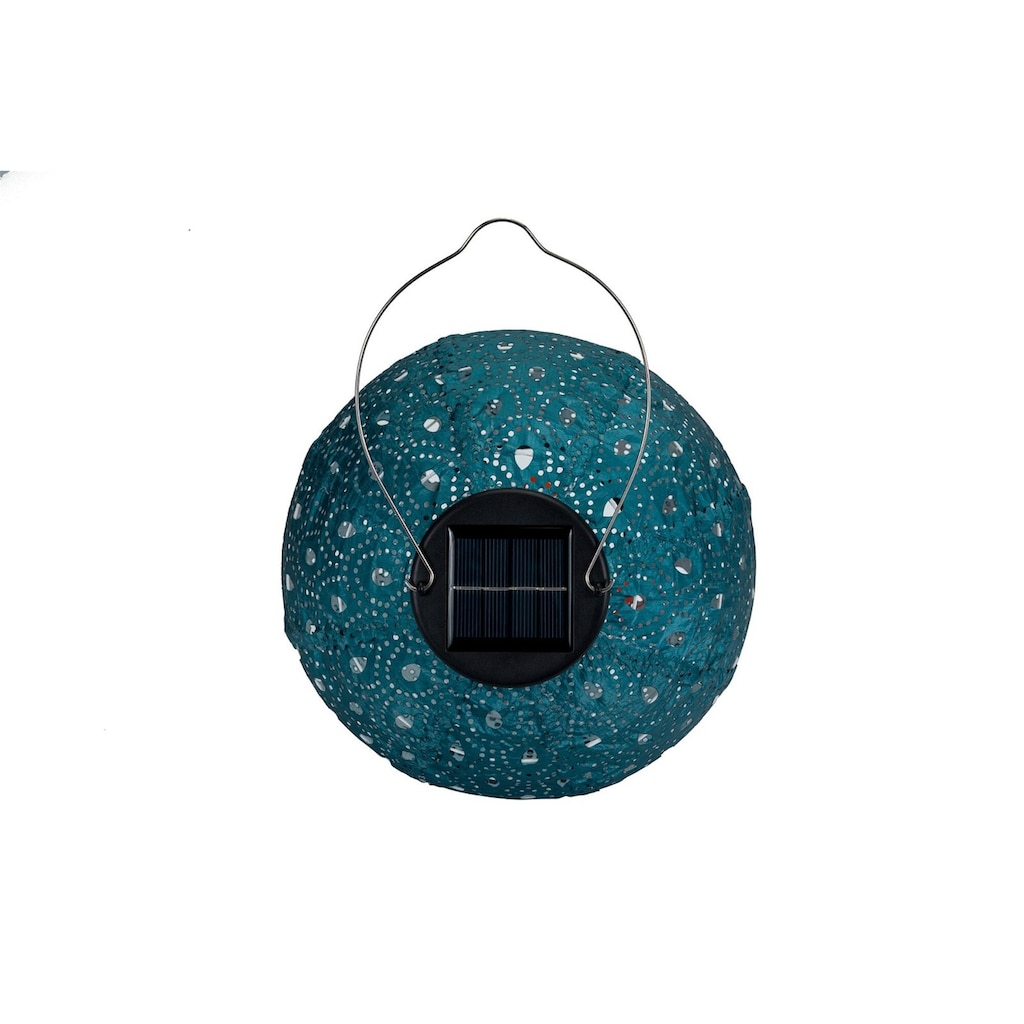 Pauleen LED Laterne »Sunshine Charm Lampion Solar blau Tyvek Vlies«, 1 flammig-flammig