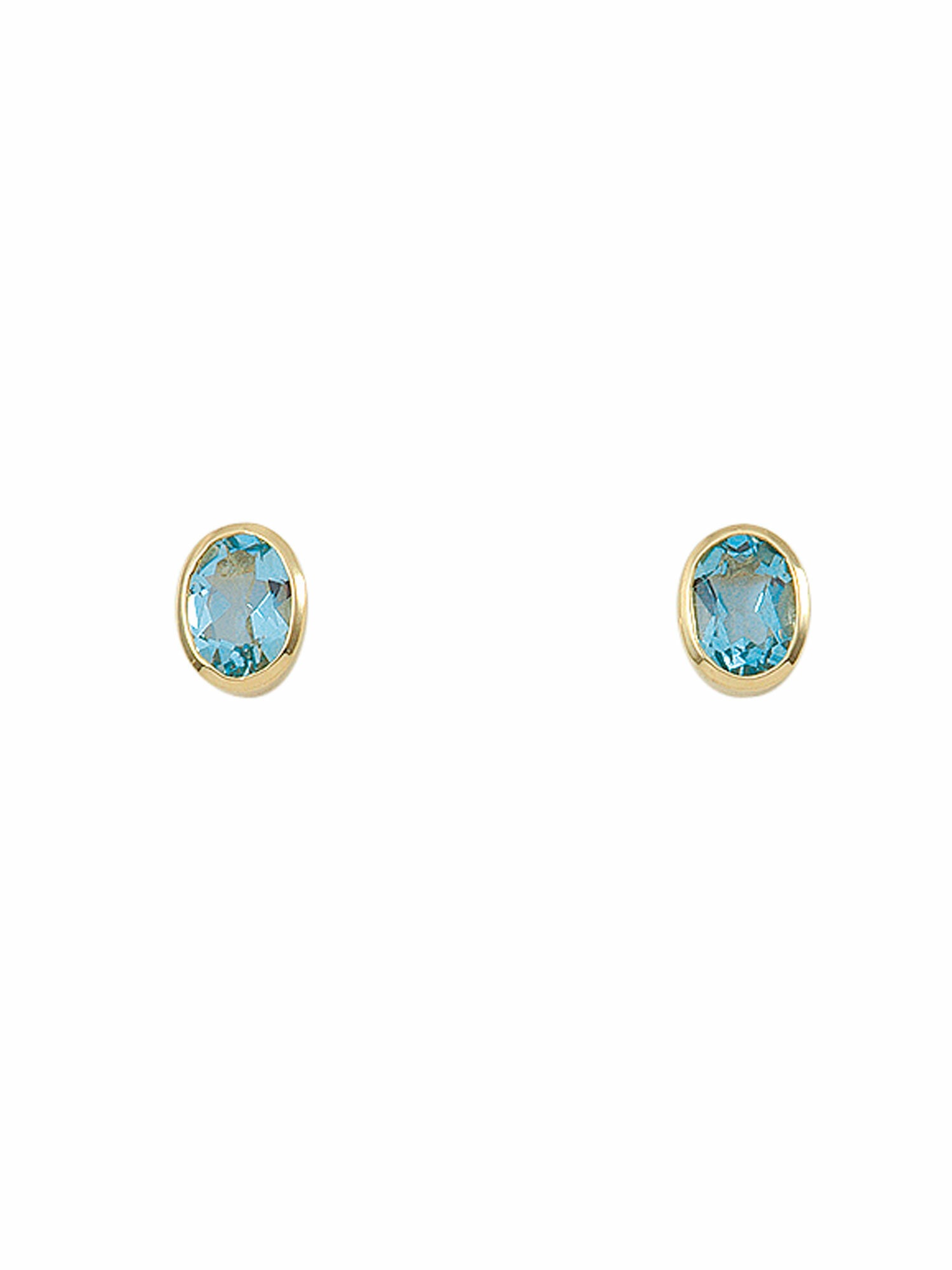 Adelia´s Paar Ohrhänger »585 Gold Ohrringe Ohrstecker mit Aquamarin«, mit Aquamarin Goldschmuck für Damen