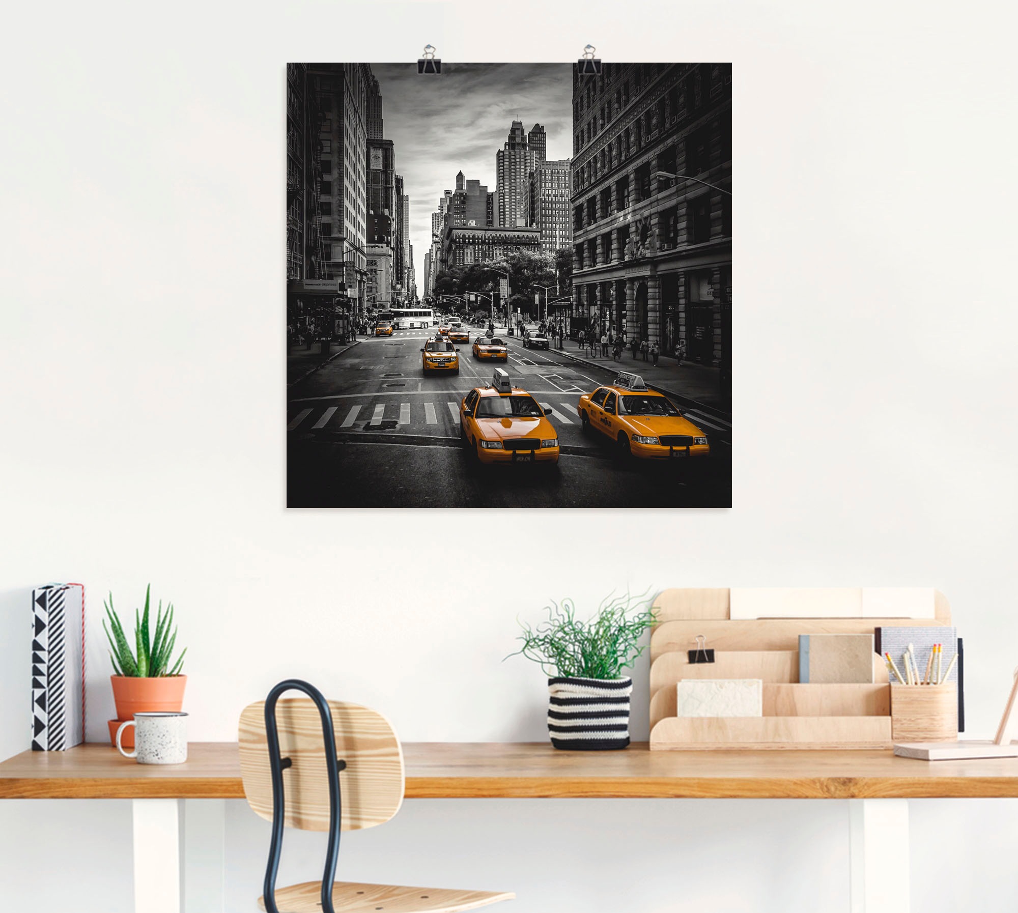 Artland Poster "New York City Verkehr 5th Avenue" Amerika 1 Stk. tlg. als A günstig online kaufen
