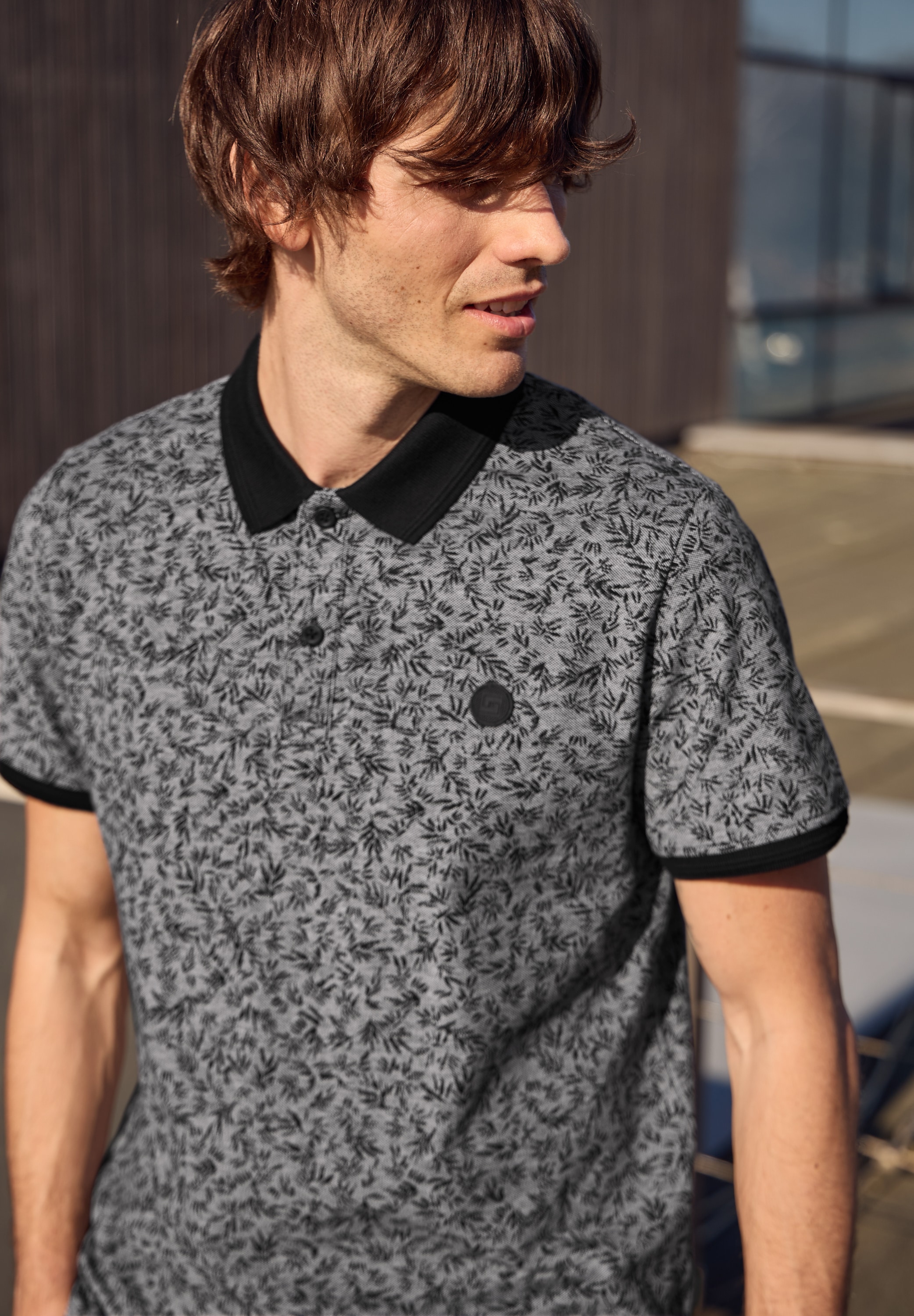 STREET ONE MEN Poloshirt aus reiner Baumwolle