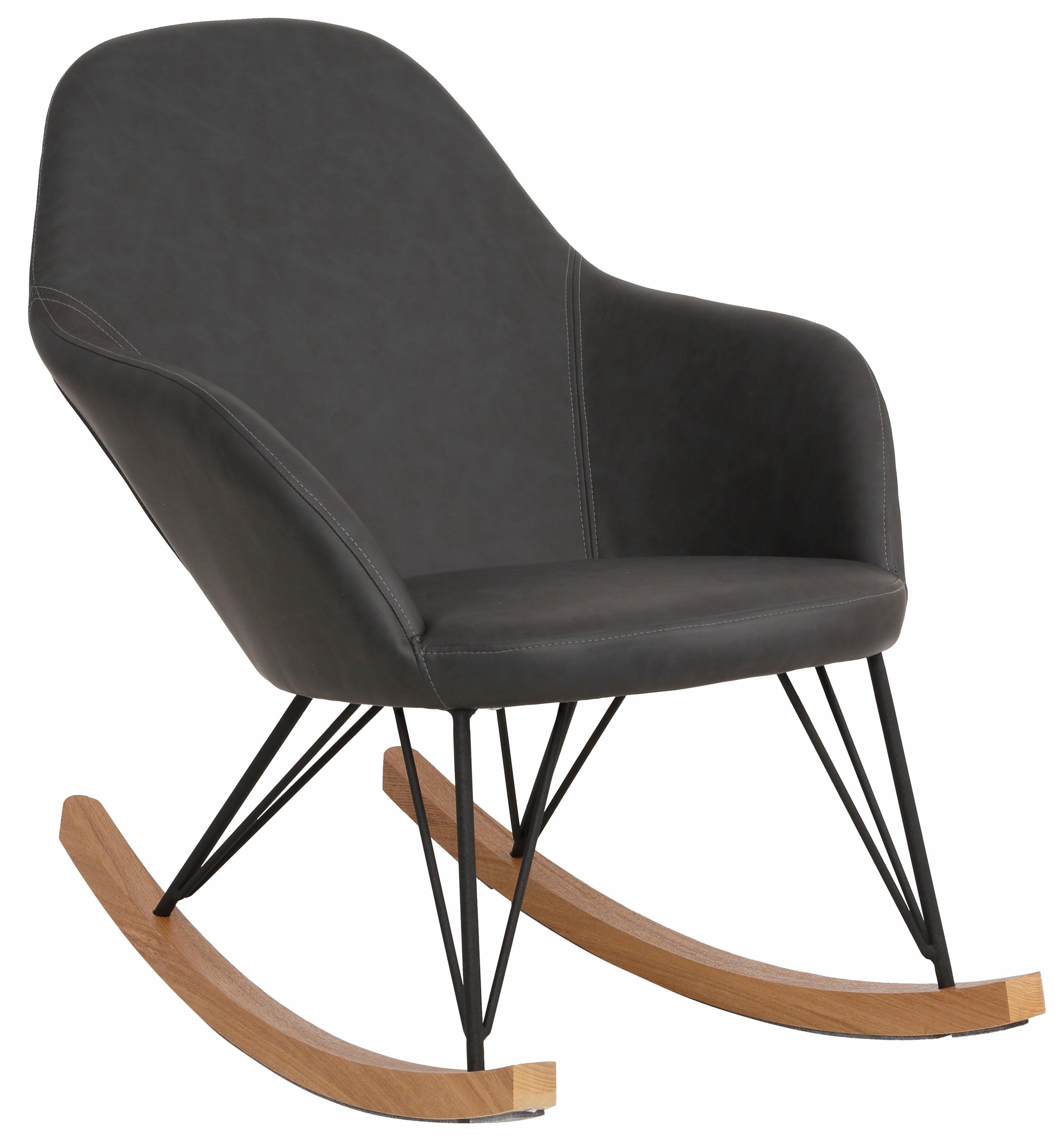 Home affaire Schaukelstuhl "Tampa" () Metallbeine mit Holzkufen, gemütliche günstig online kaufen