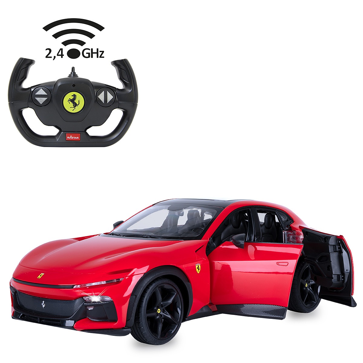 Jamara RC-Auto »Ferrari Purosangue 1:14 rot 2,4GHz Tür manuell«