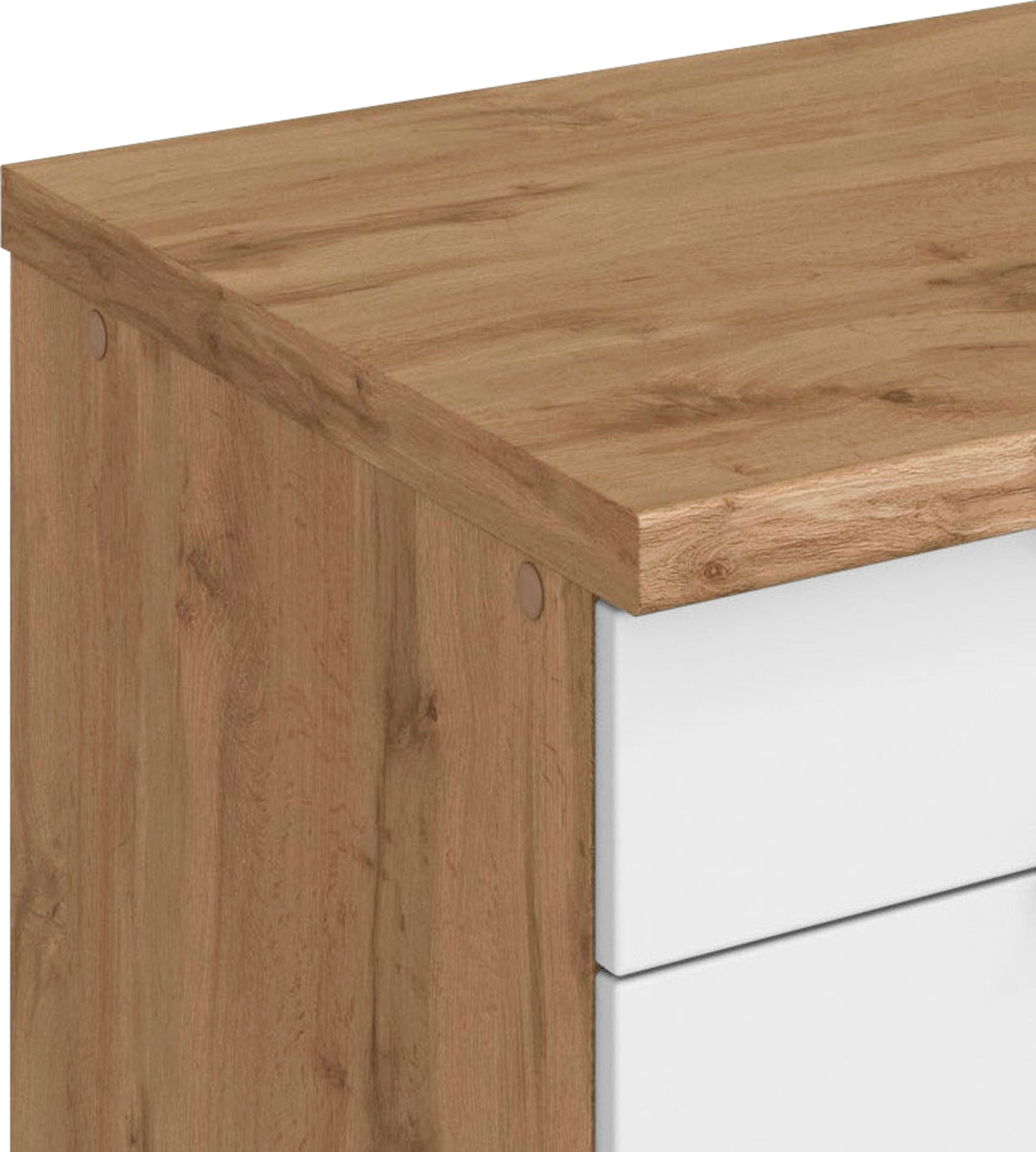 KOCHSTATION Unterschrank »KS-Luhe«, 120 cm breit, für viel Stauraum, MDF-Fronten mit waagerechter Lisene