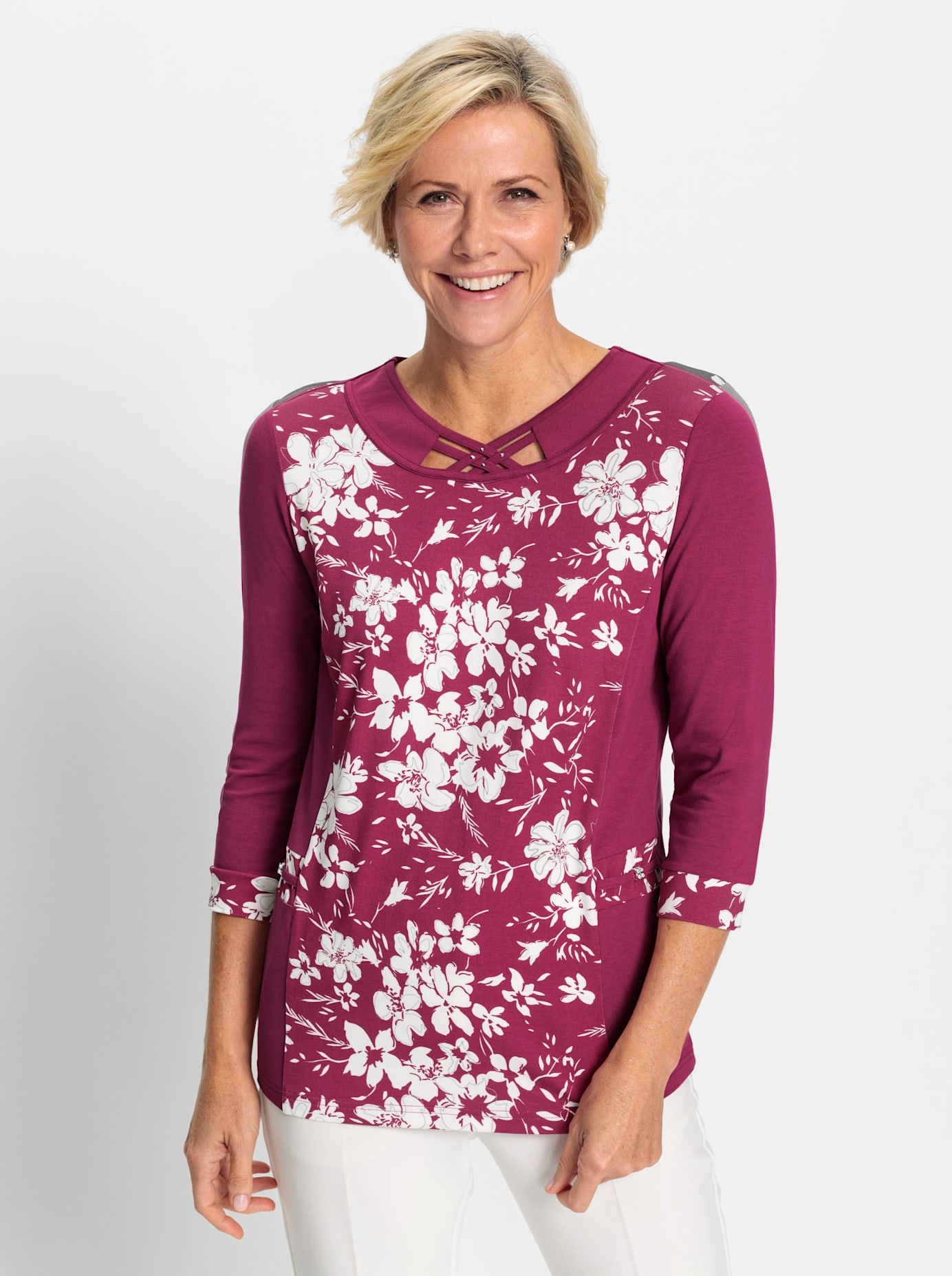 Classic 3/4-Arm-Shirt "Shirt" 1 Stk. tlg. günstig online kaufen