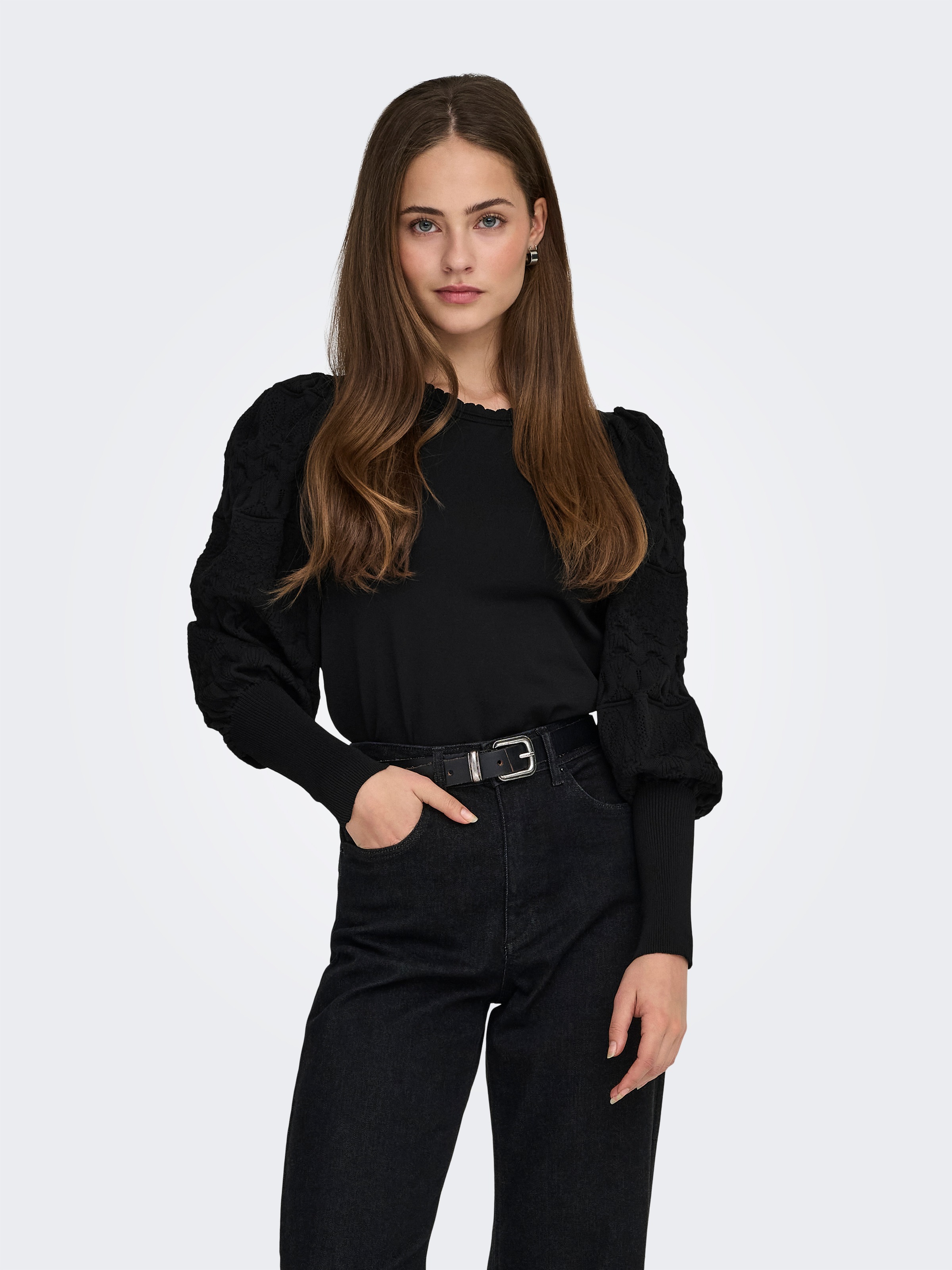 Thumbnail - ONLY Rundhalspullover "ONLMELITA L/S O-NECK PULLOVER KNT NOOS"