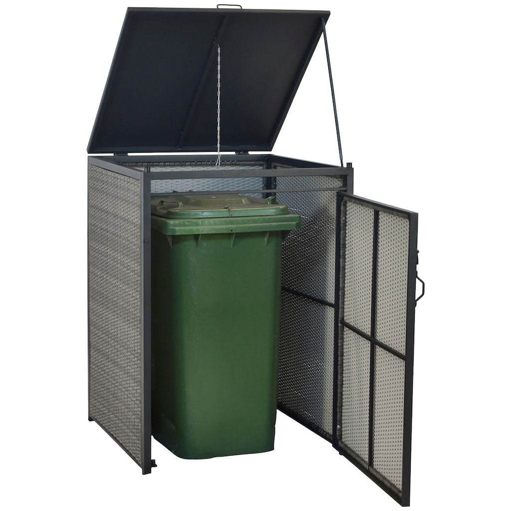 MERXX Mülltonnenbox »Basis Alu/Kunststoffgeflecht«
