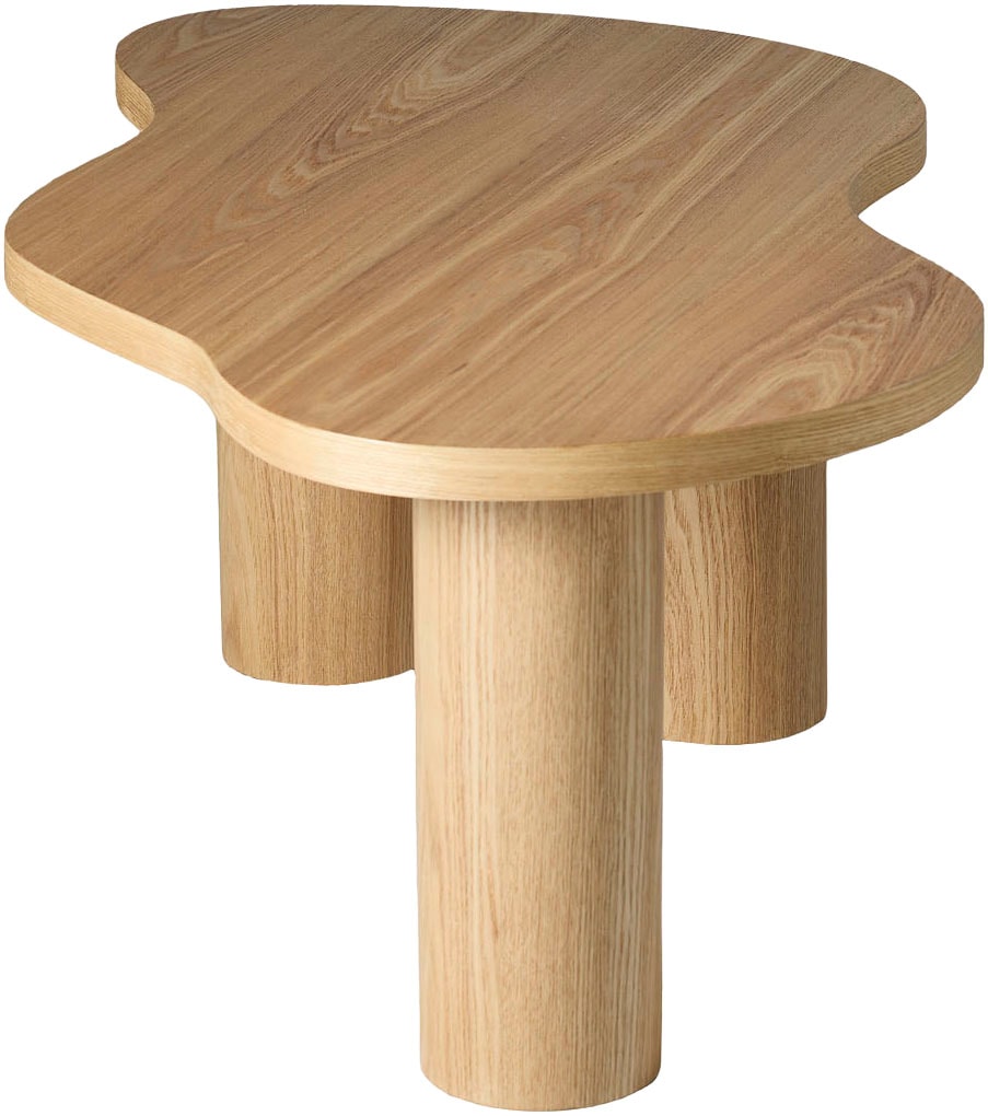 SalesFever Couchtisch »Couchtisch 90x51 cm« Markante organische Form mit skulpturalem Charakter