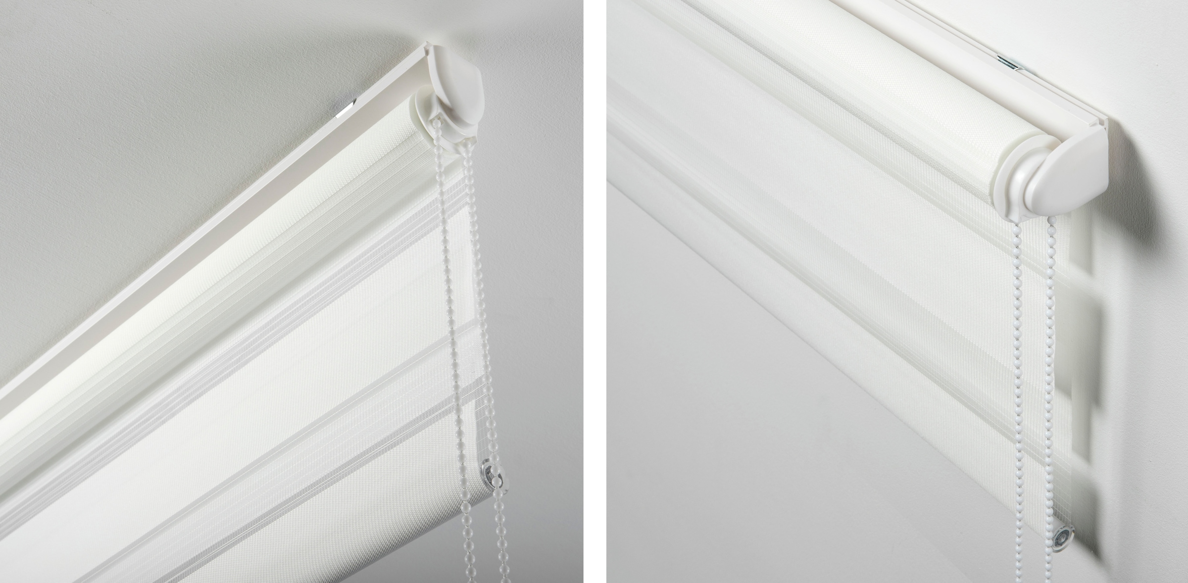 my home Seitenzugrollo »Duo Klemmrollo Easyfix«, Lichtschutz, Sichtschutz, ohne Bohren, freihängend, halbtransparent, vormontiert auf Montageschiene