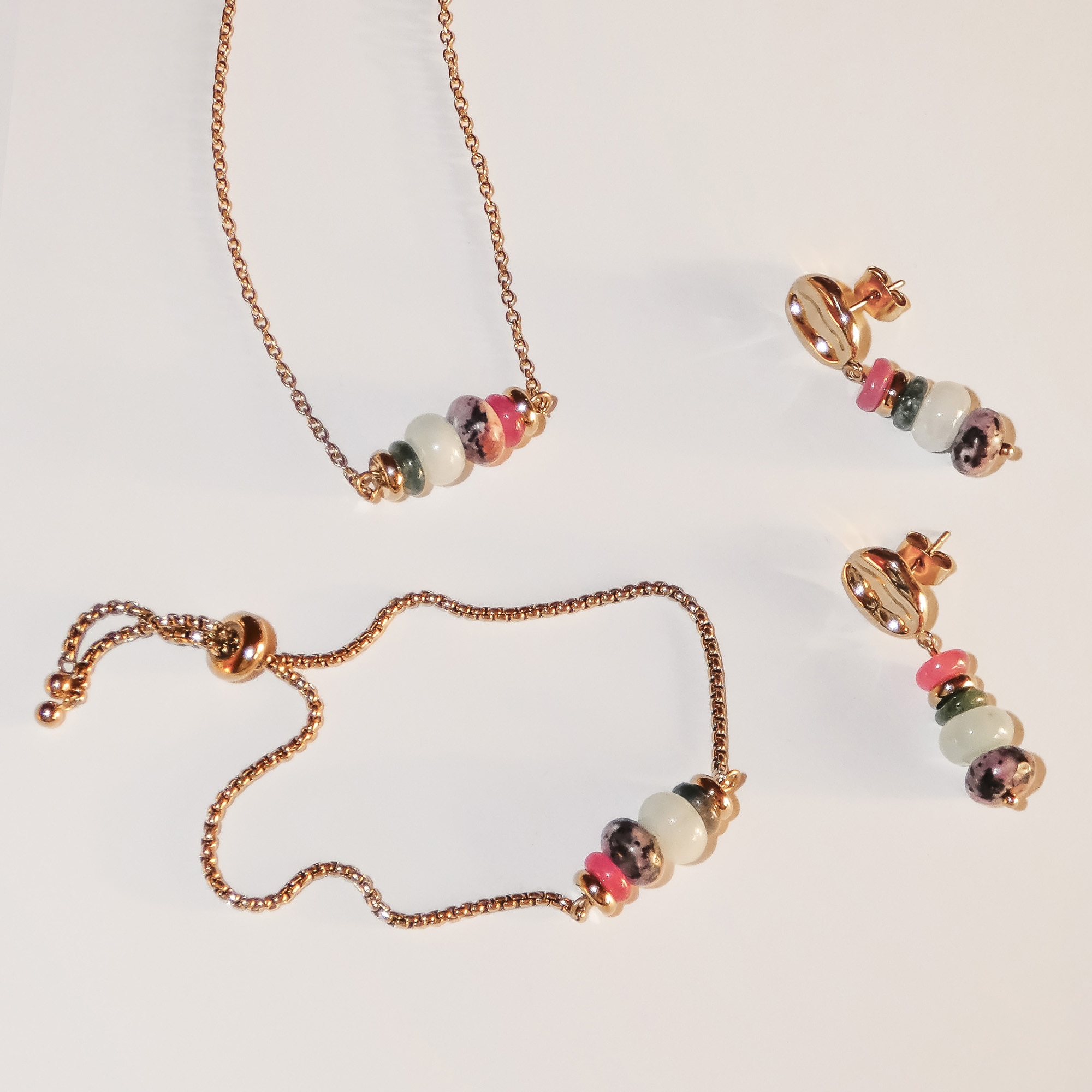 Tamaris Armband »Natural Stones« mit verschiedenen Steinen