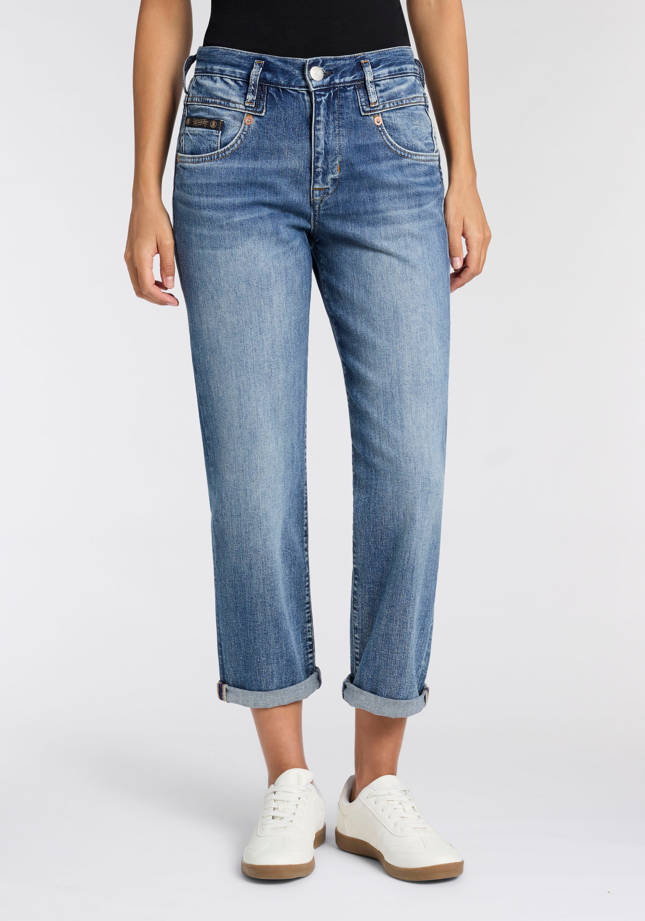 Herrlicher 1100000002199 "Breezy Cropped Denim" in 7/8-Länge, High Waist