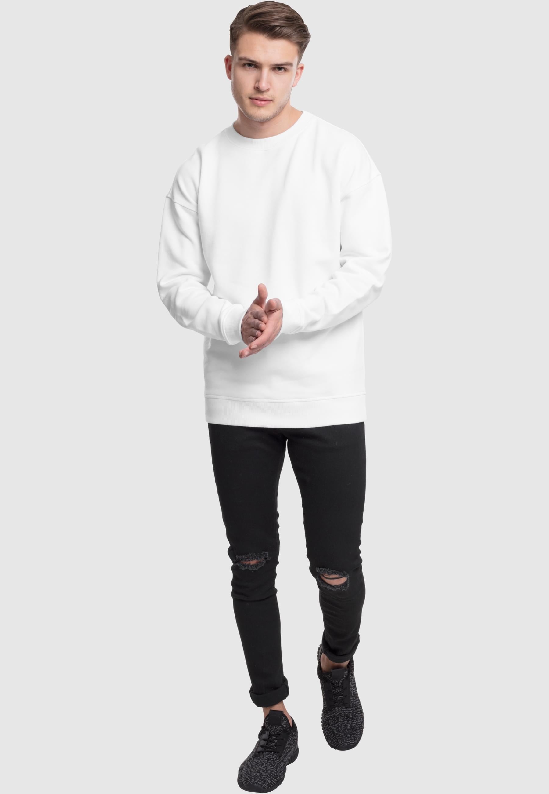 URBAN CLASSICS Rundhalspullover »Urban Classics Herren Sweat Crewneck«, (1 tlg.)