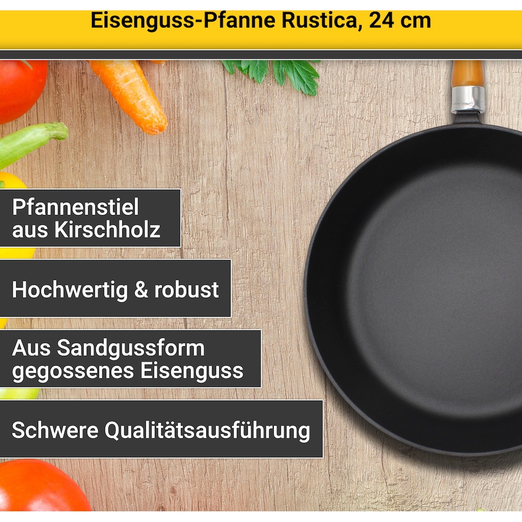 Krüger Bratpfanne »Rustica«, Gusseisen, (1 tlg.)