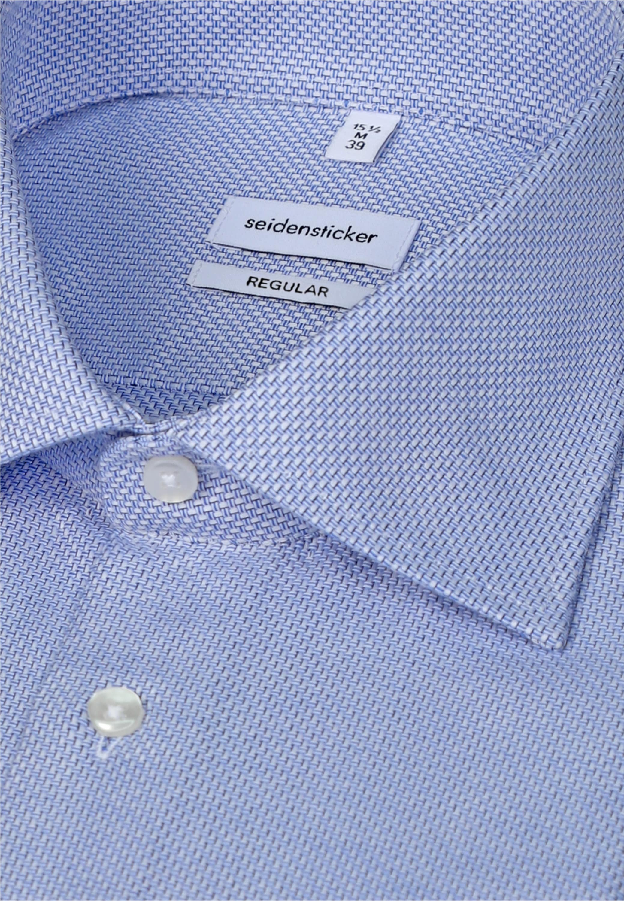 seidensticker Businesshemd »Schwarze Rose« Regular 1/1 Extra lang Kentkragen Struktur