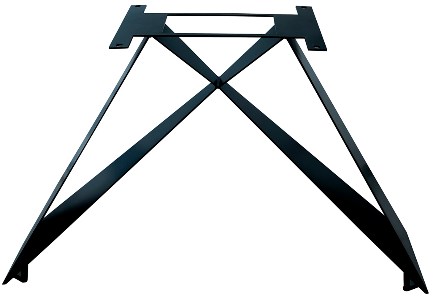 SIT Tischbein "Kotor aus Metall in Schwarz für Platten von 160–240 cm" 1 Stk. tlg. Minimalistischer Tischplattenträger im Cross-Base-Design