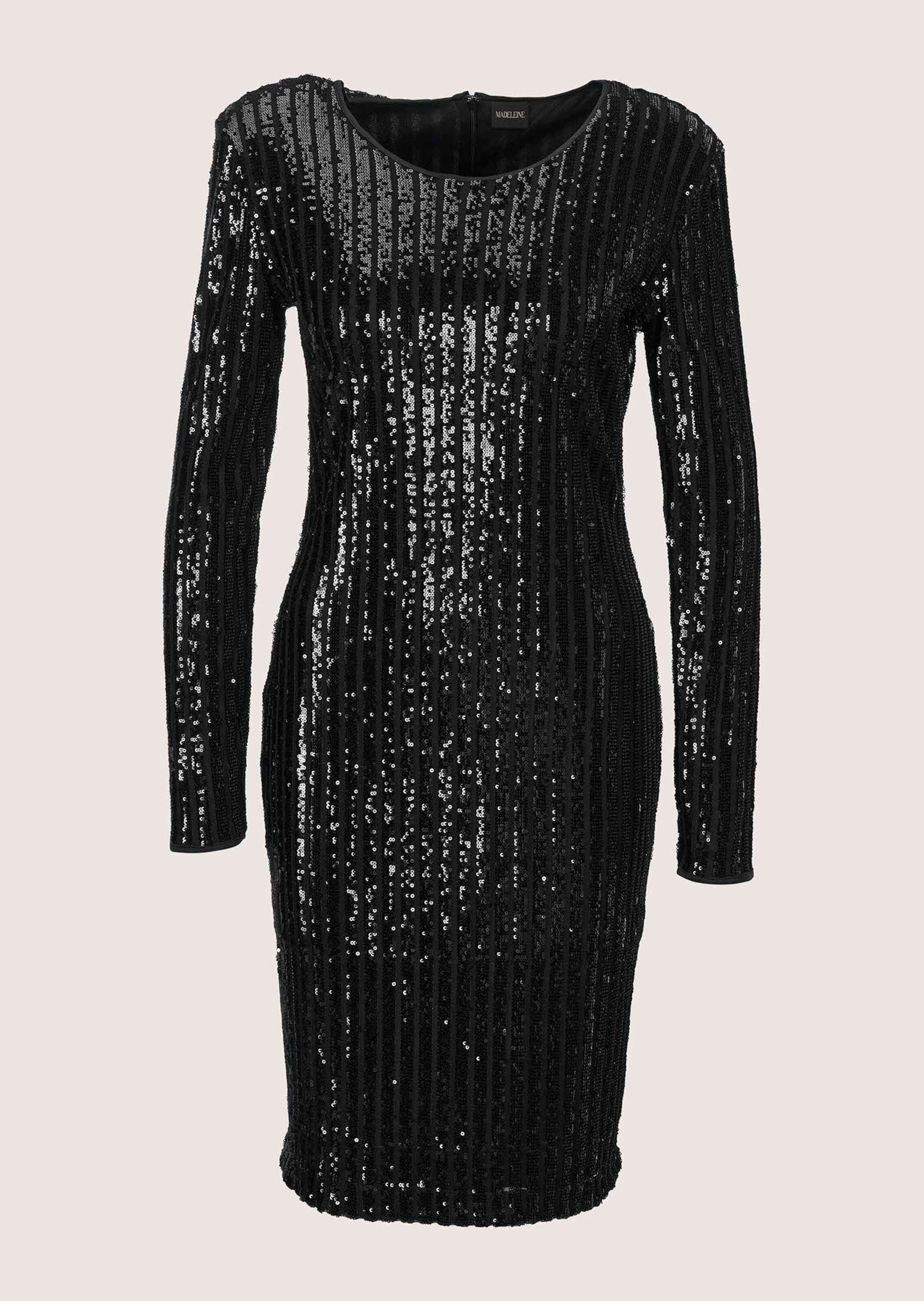 MADELEINE Sommerkleid "Etuikleid Glamouröses Pailettenkleid mit Rundhalsausschnitt" Raffinierte Schnittführung