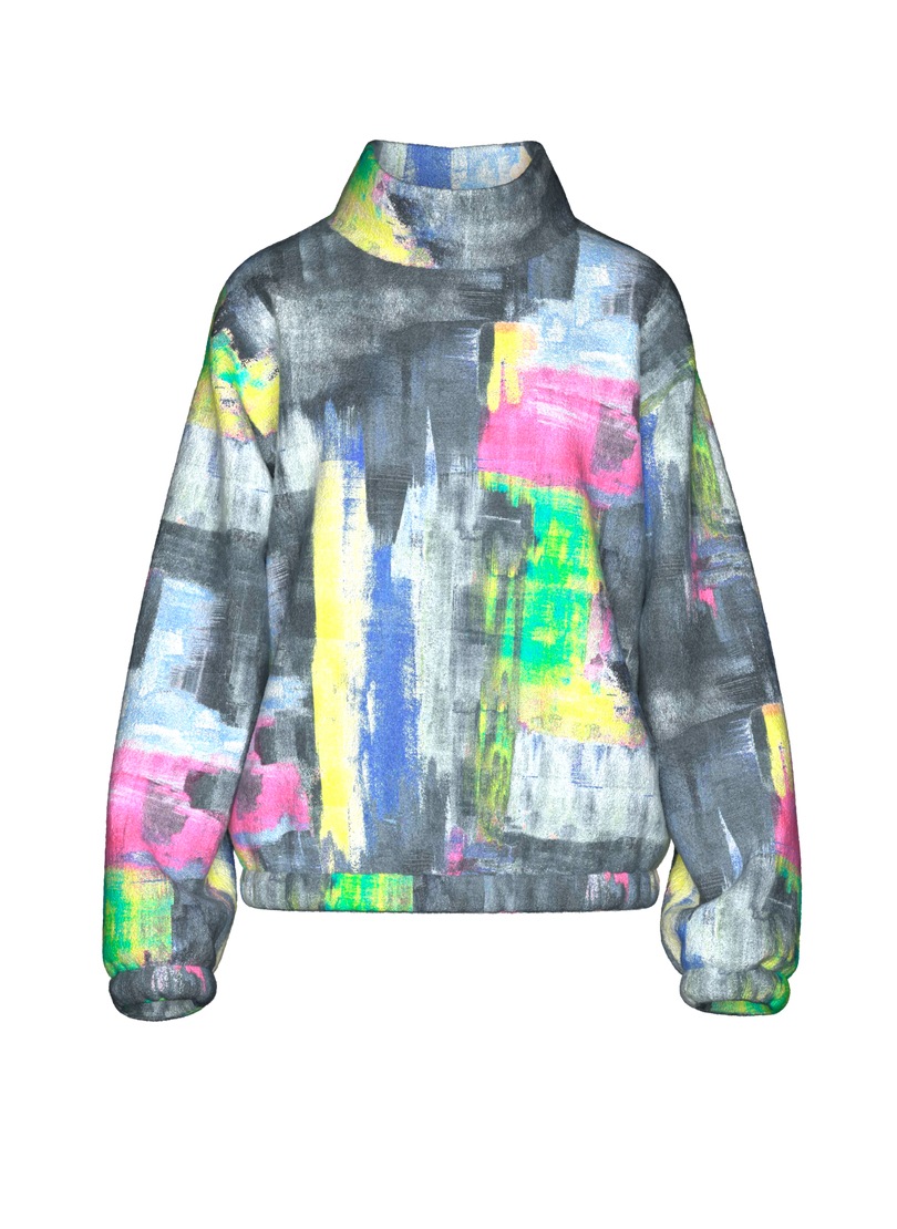 Trigema Fleecepullover "TRIGEMA Oversized Fleecepullover mit Stehkragen" günstig online kaufen