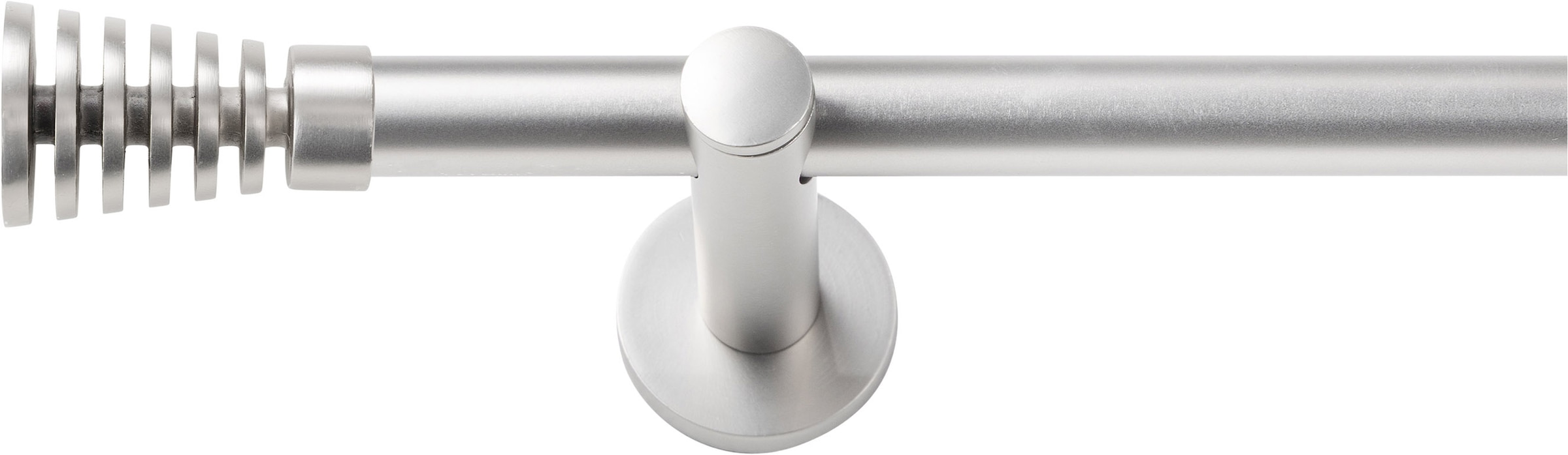 SN DECO GROUP Gardinenstange "Gardinenstange Gap Ø 19 mm, 1-läufig, Fixmaß, verschraubt" Ø 19 mm Fixmaß;kürzbar