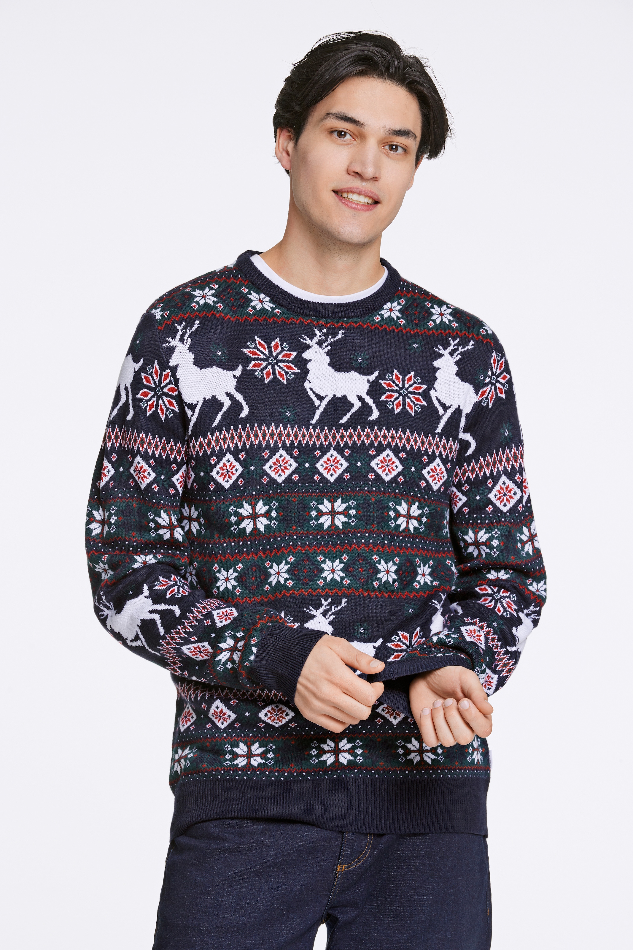 LINDBERGH Strickpullover, in Weihnachts-Optik