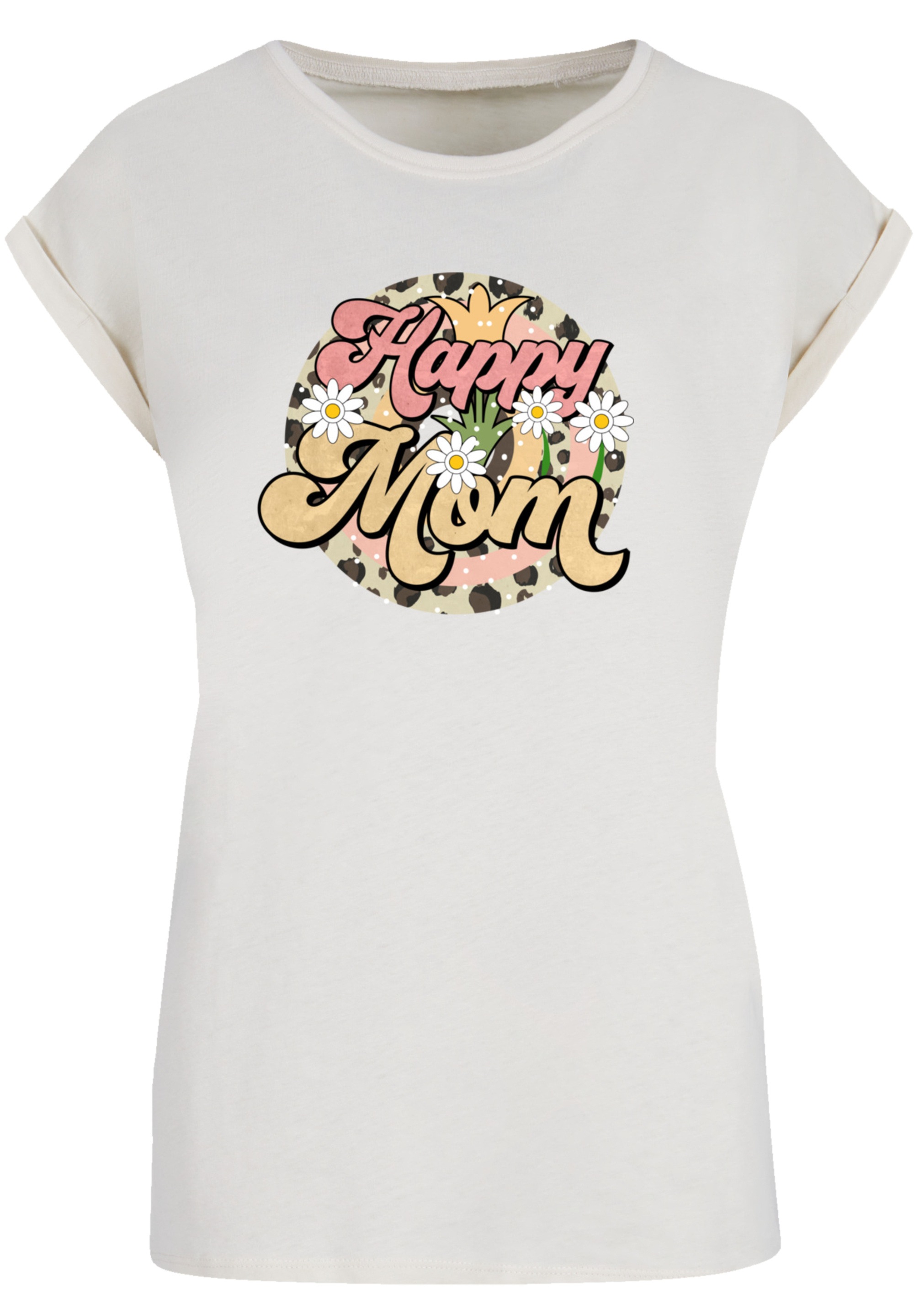 F4NT4STIC T-Shirt »Mothers Day Floral Design Happy Mom«, Premium Qualität