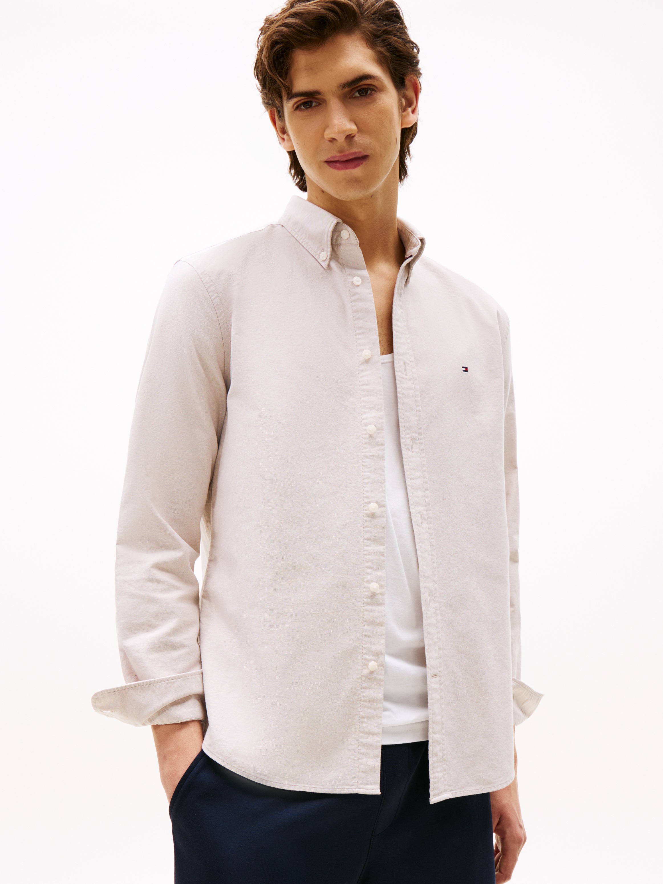 Tommy Hilfiger Langarmhemd "SOLID HERITAGE OXFORD Regular Fit SHIRT" günstig online kaufen