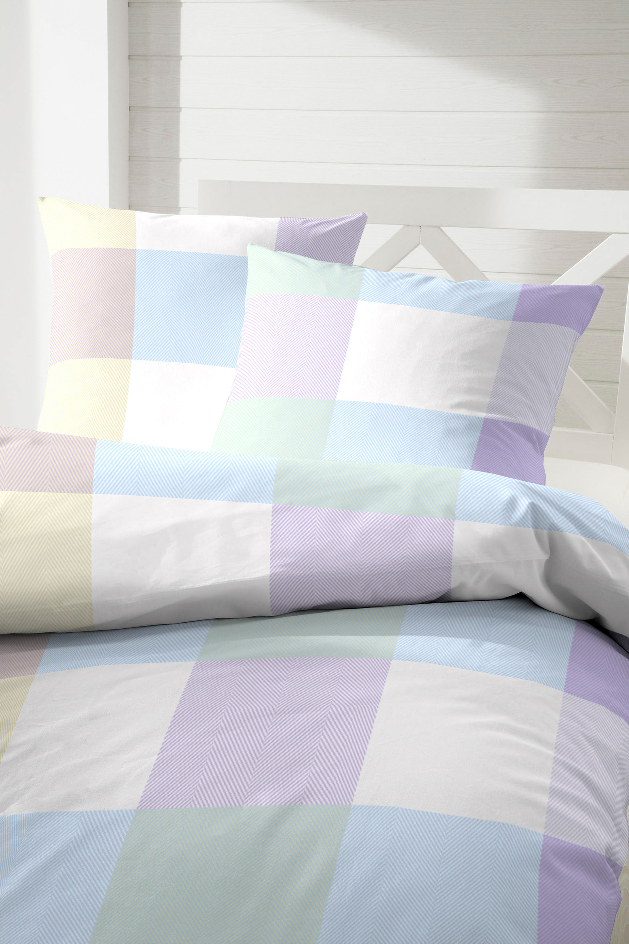 Primera Bettwäsche "Primera Renforce-Bettwäsche Candy Blocks" 2 Stk. mit ei günstig online kaufen