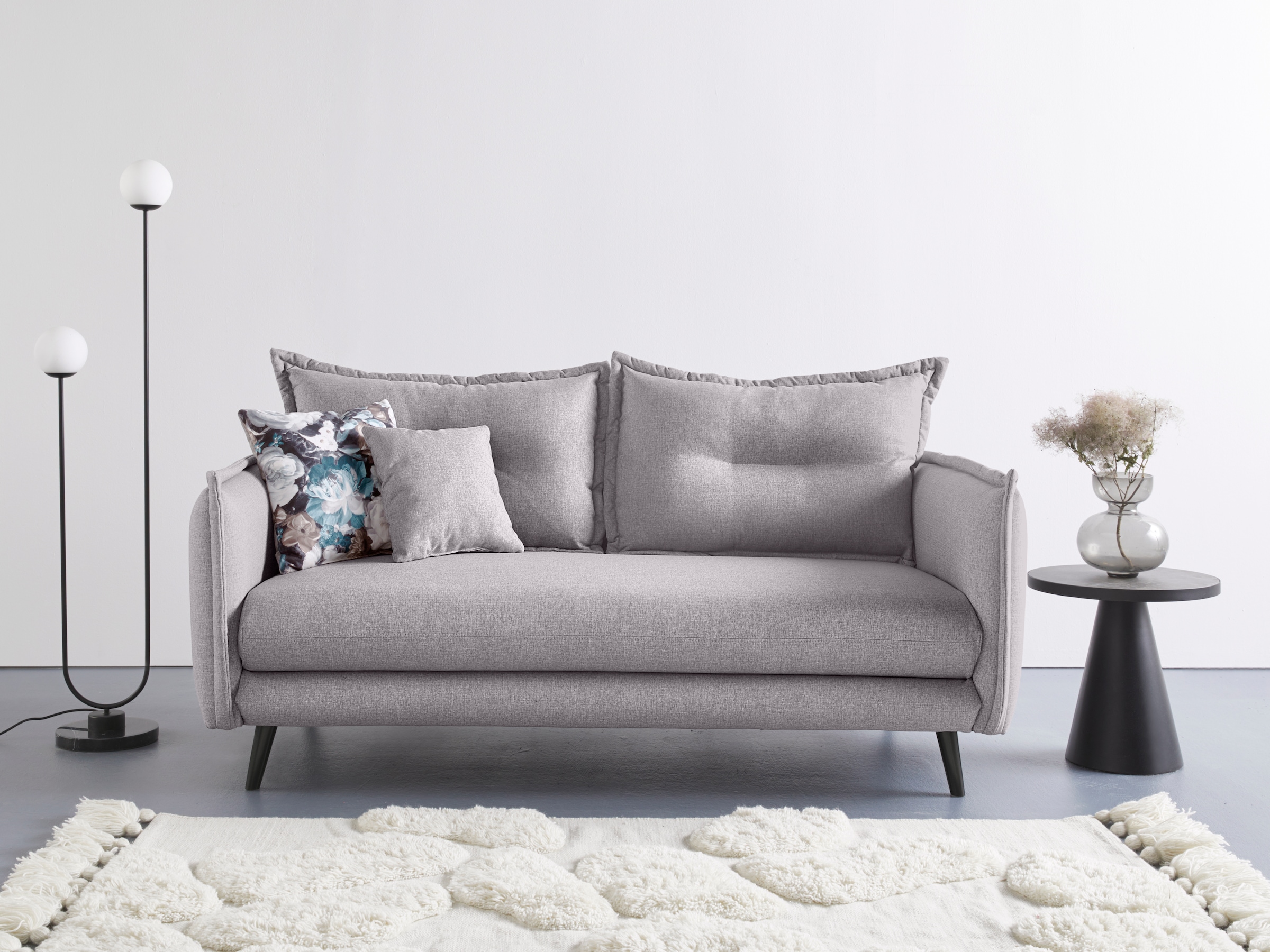 Home affaire 3-Sitzer "Lazio" inklusive 1 Stk. Wende- und 1 Stk. Zierkissen günstig online kaufen