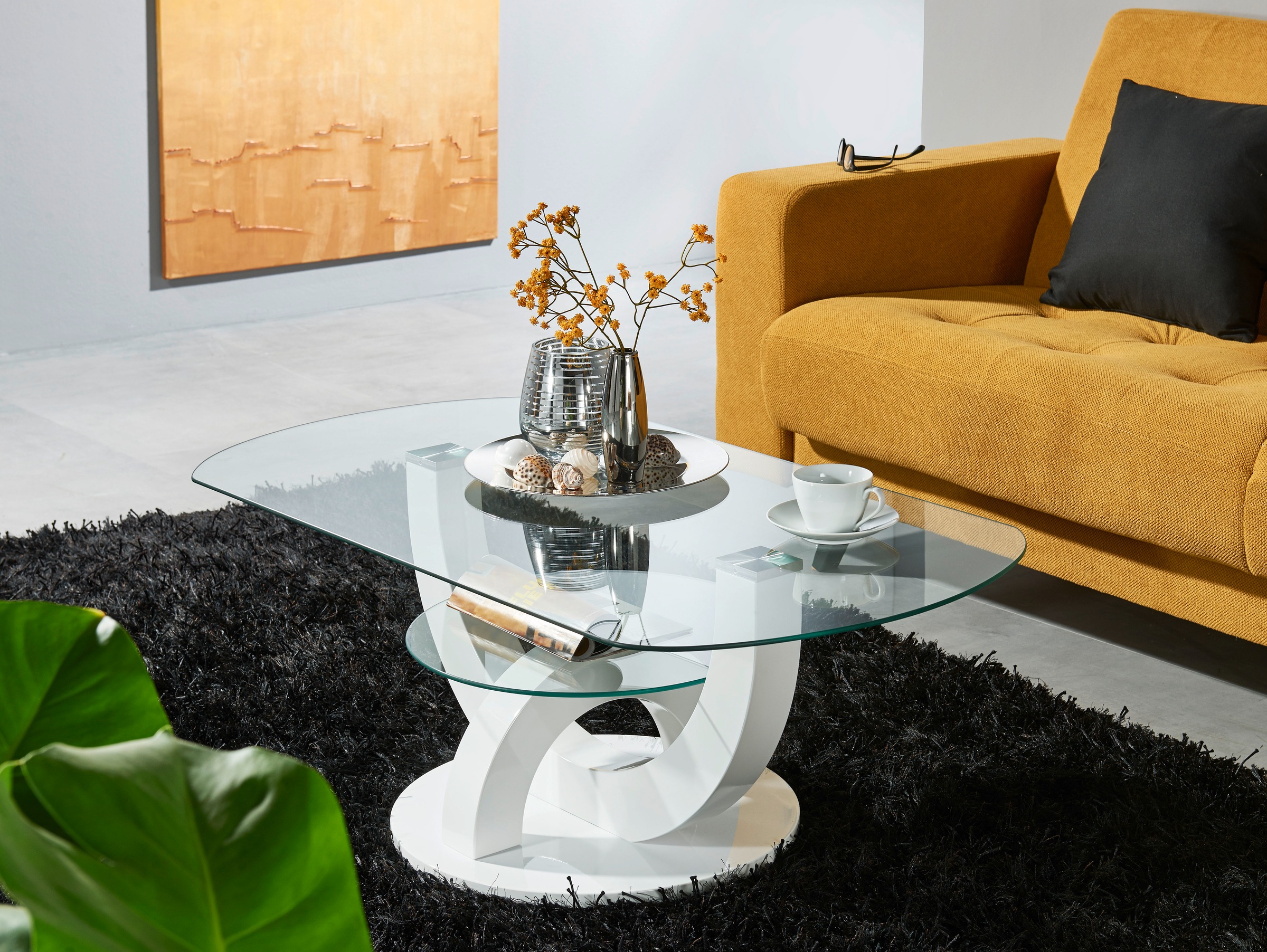 Stolkom Couchtisch "Boston, TOPSELLER" Wohnzimmertisch, OTTOs Choice, Glast günstig online kaufen