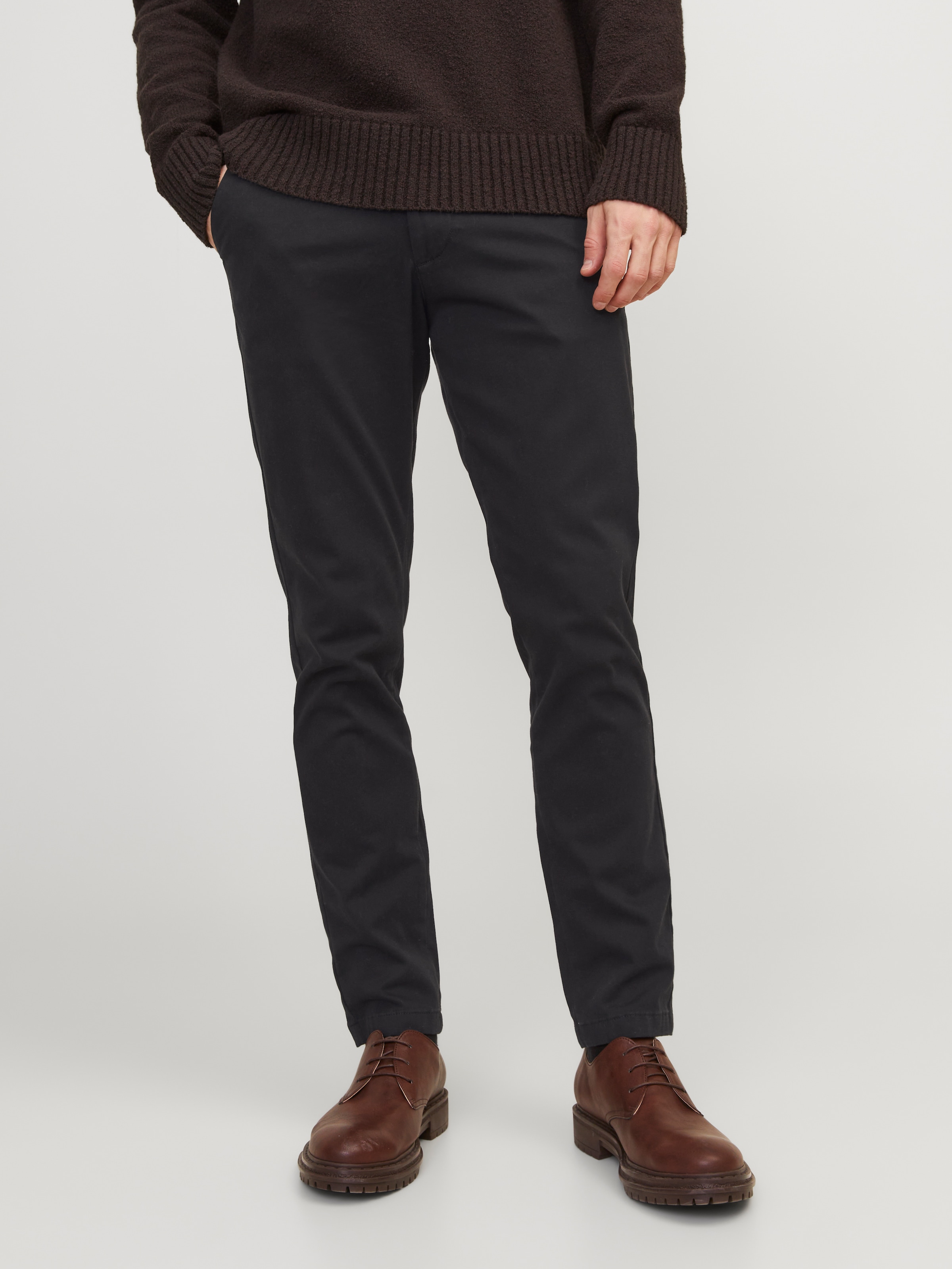 Jack & Jones "JPSTMARCO mit schmalem Bein und pflegeleichtem Stoff" washed, modisch, schmal, Baumwollmischung