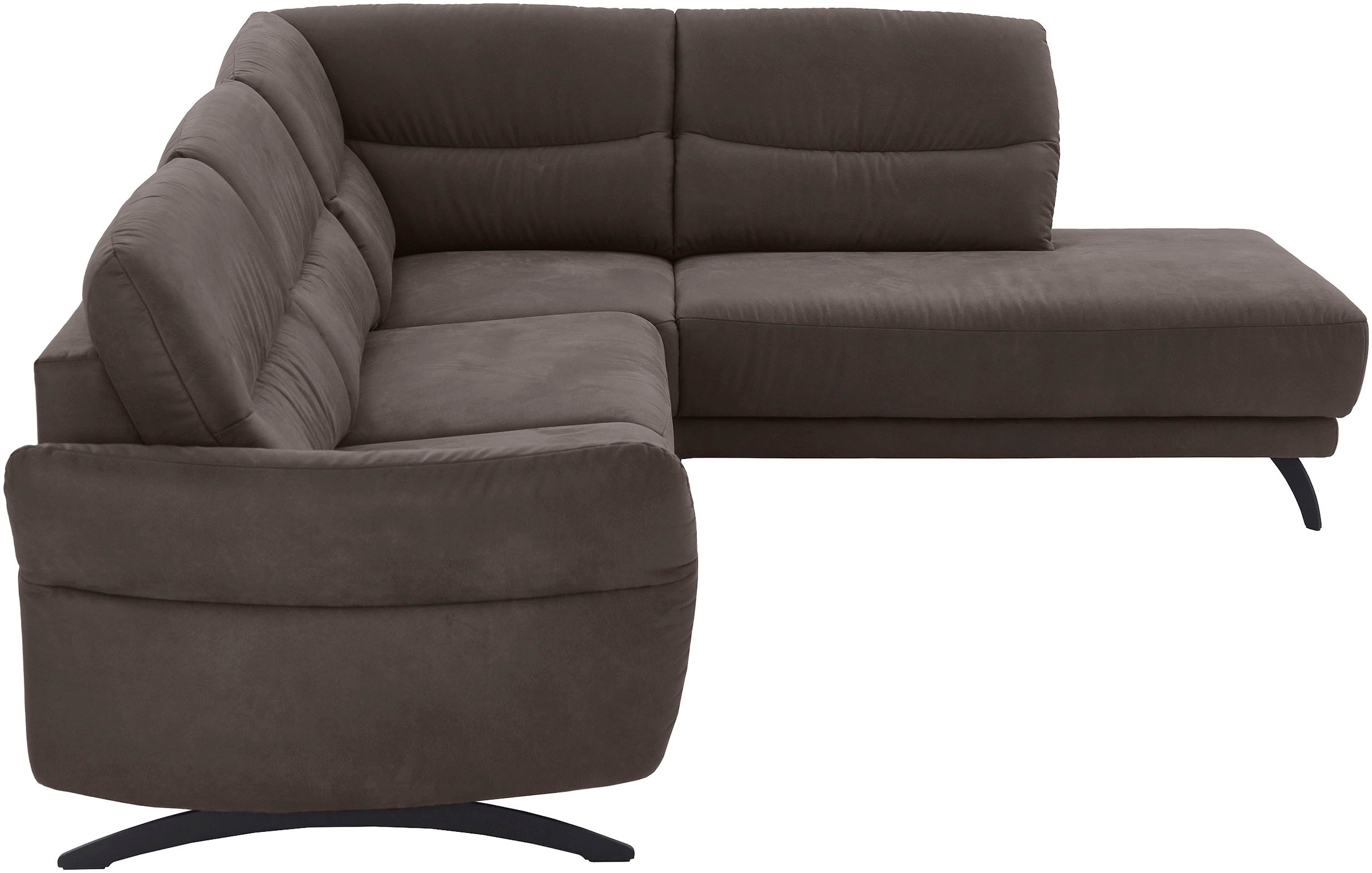Home affaire Ecksofa "Novalis, Herz-Waage-Funktion & klappbarer Armlehne" Ergonomischer TTFK-Komfort, saugroboter-freundlich, frei stellbar