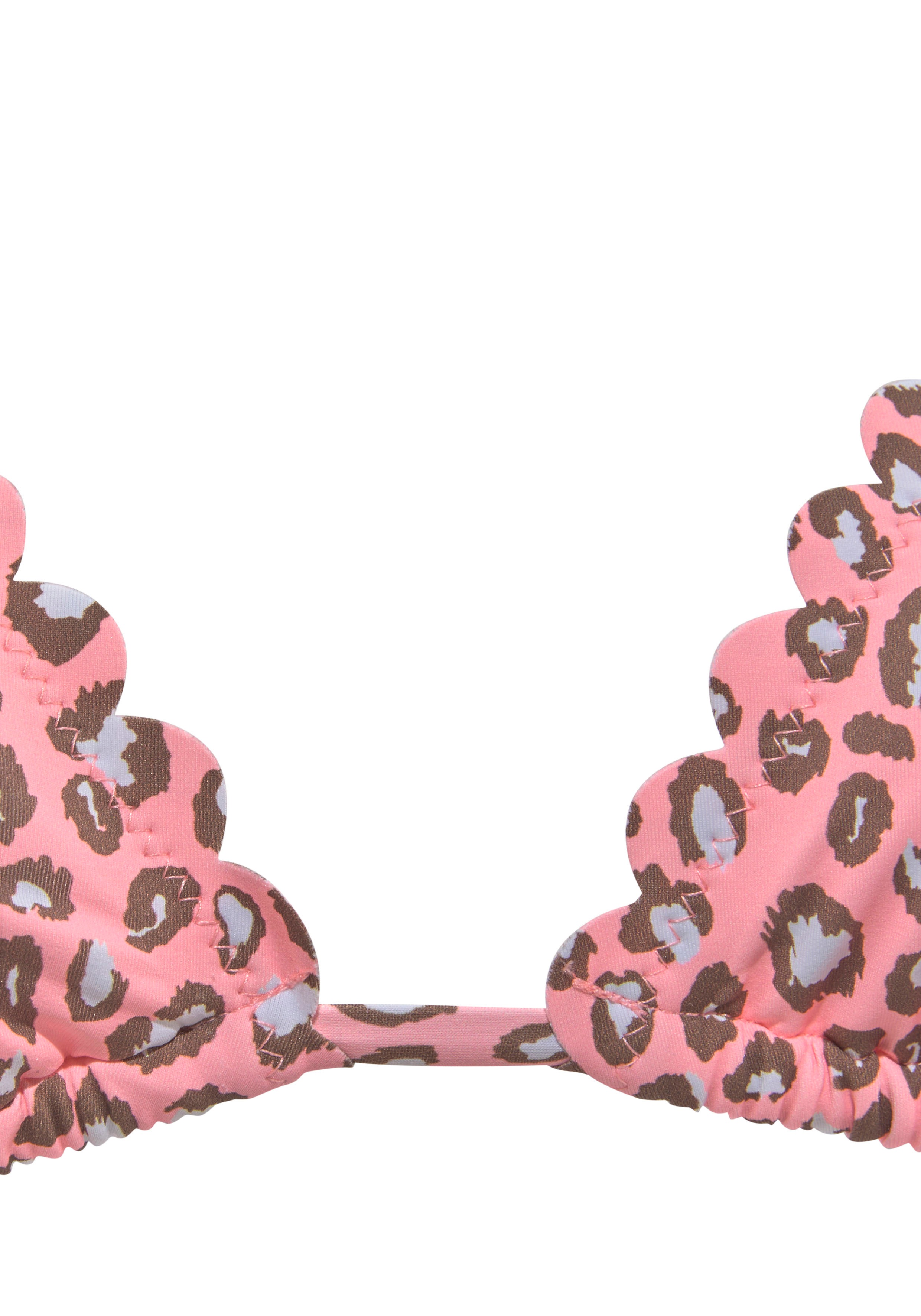 Thumbnail - LASCANA Triangel-Bikini-Top "Mae", farbenfroher Animalprint, herausnehmbare Cups