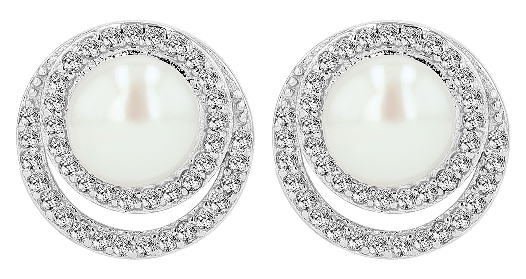 Adelia´s Paar Ohrhänger "Damen Ohrringe – Ohrstecker aus 925 Silber mit Per günstig online kaufen