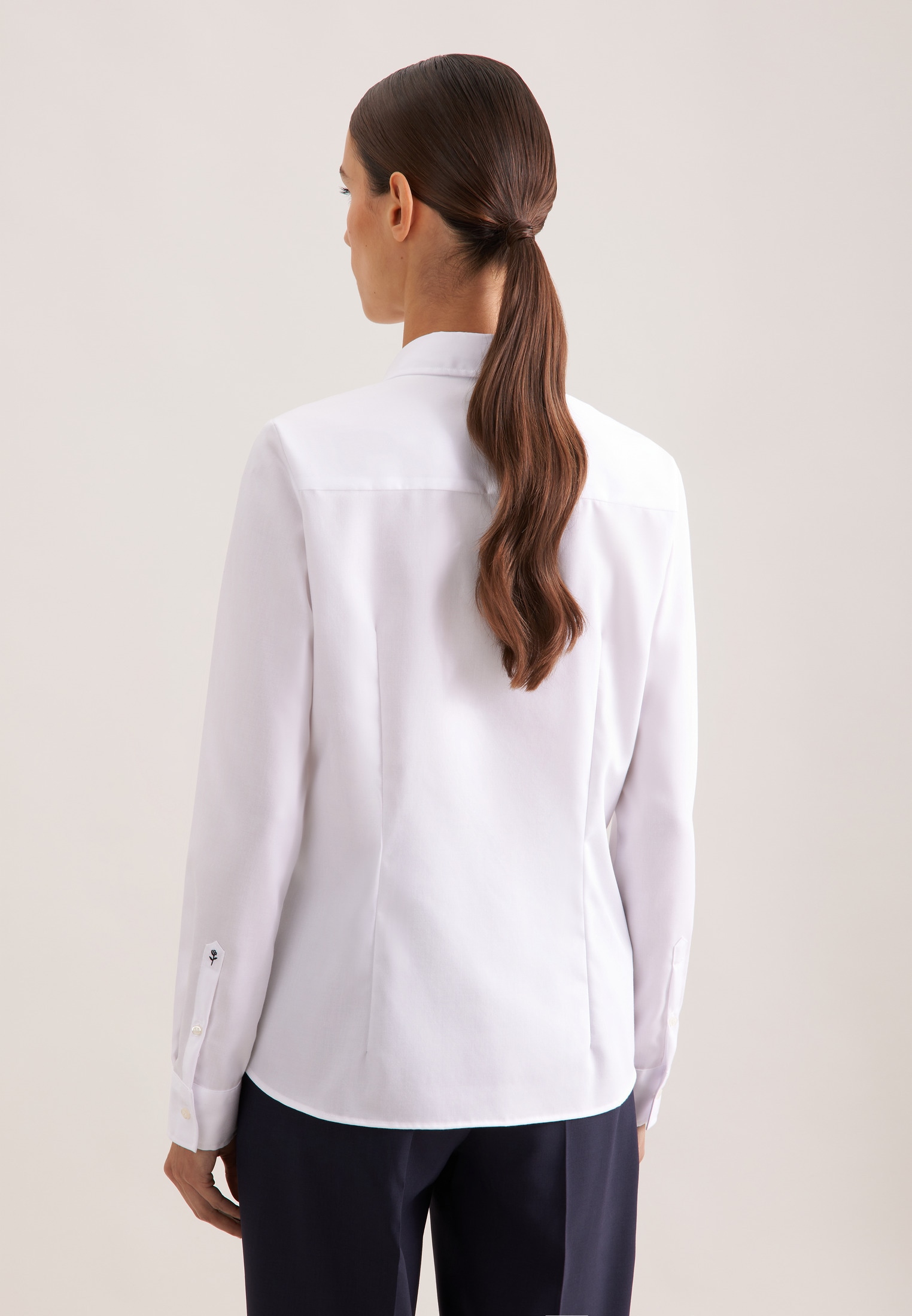 seidensticker Hemdbluse »Schwarze Rose« 1/1 Kragen Uni