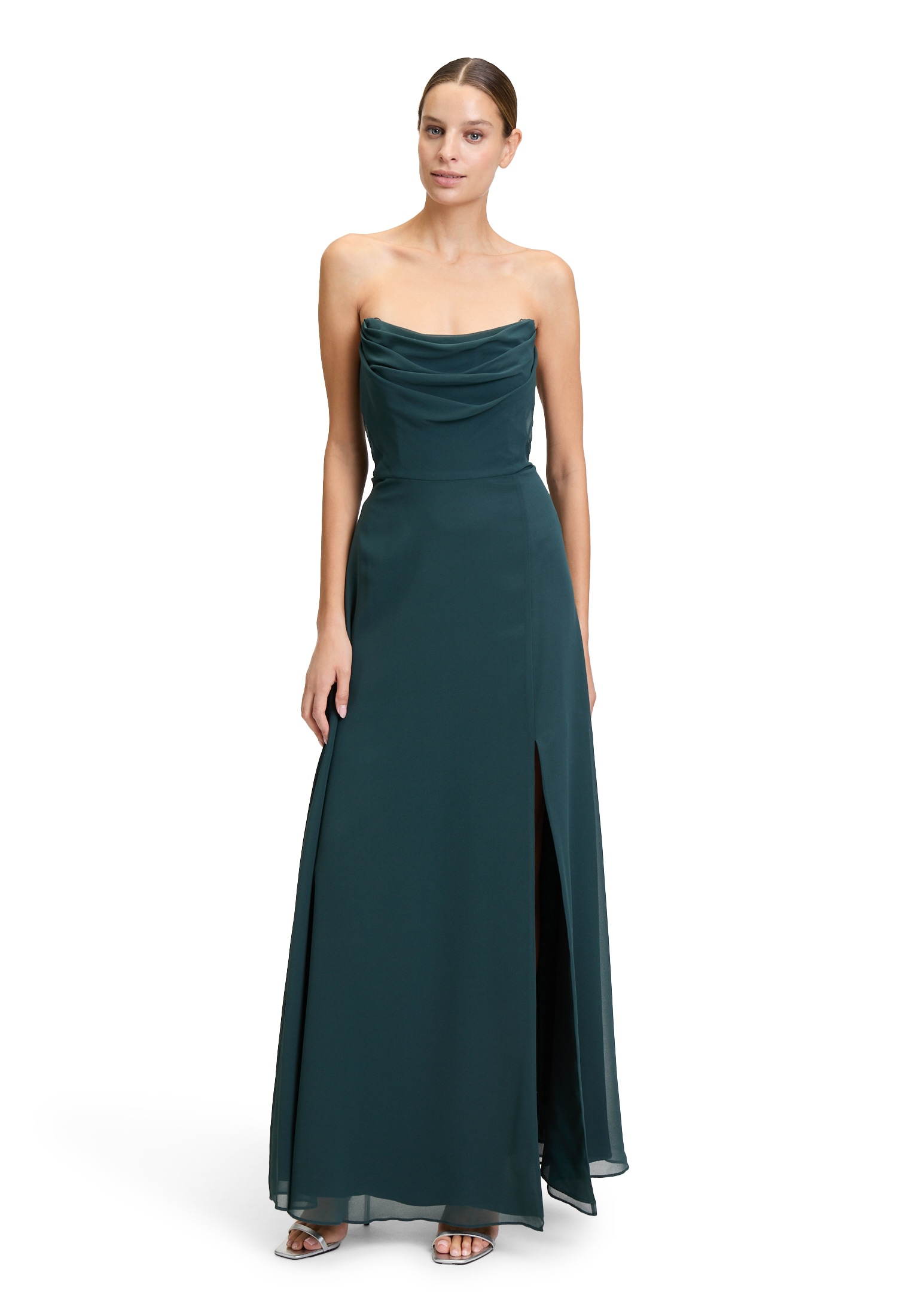 Vera Mont Abendkleid "Damen Abendkleid mit Wasserfallausschnitt" Ohne Tasch günstig online kaufen