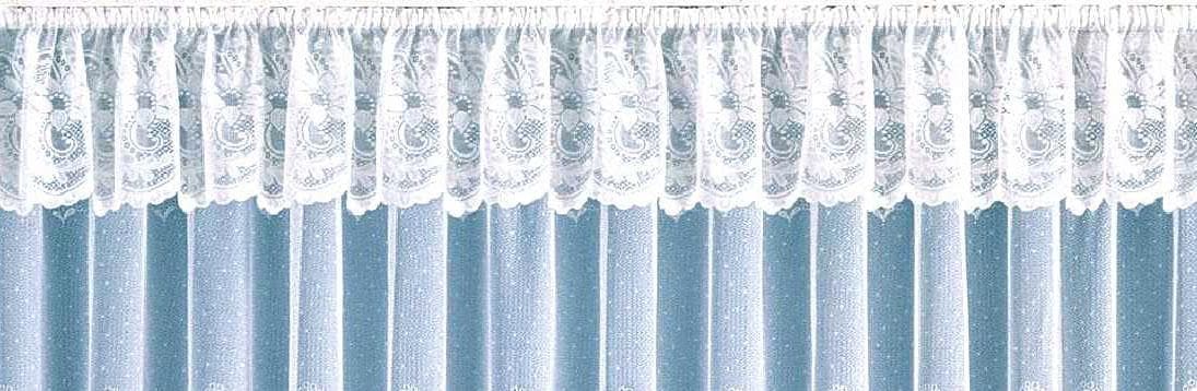 »Flensburg«, | Weckbrodt Rechnung Jacquard, (1 floral, Gardine, geblümt, St.), BAUR Querbehang gebogt Oberfläche, strukturierte auf