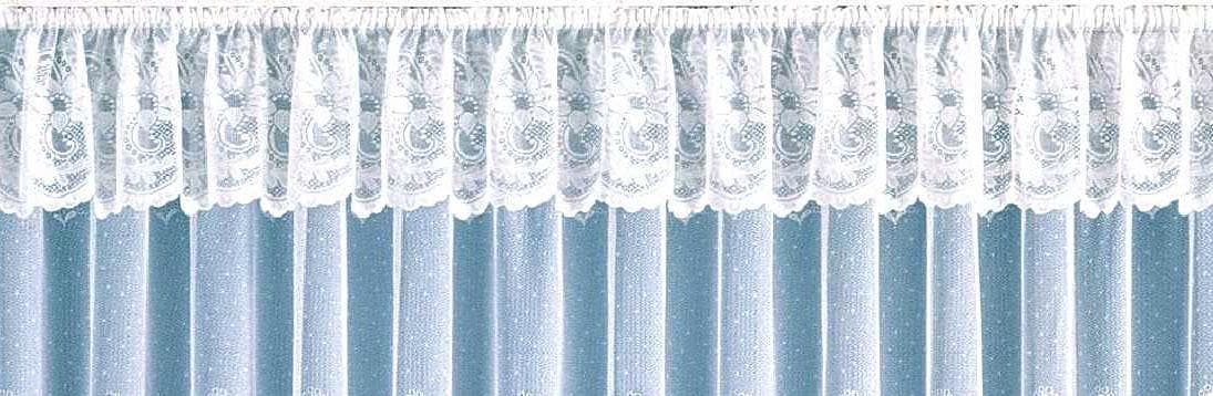 Weckbrodt "Flensburg" Kräuselband 1 Stk. tlg. Jacquard, strukturiert, floral, geblümt, gebogt, Gardine, Store