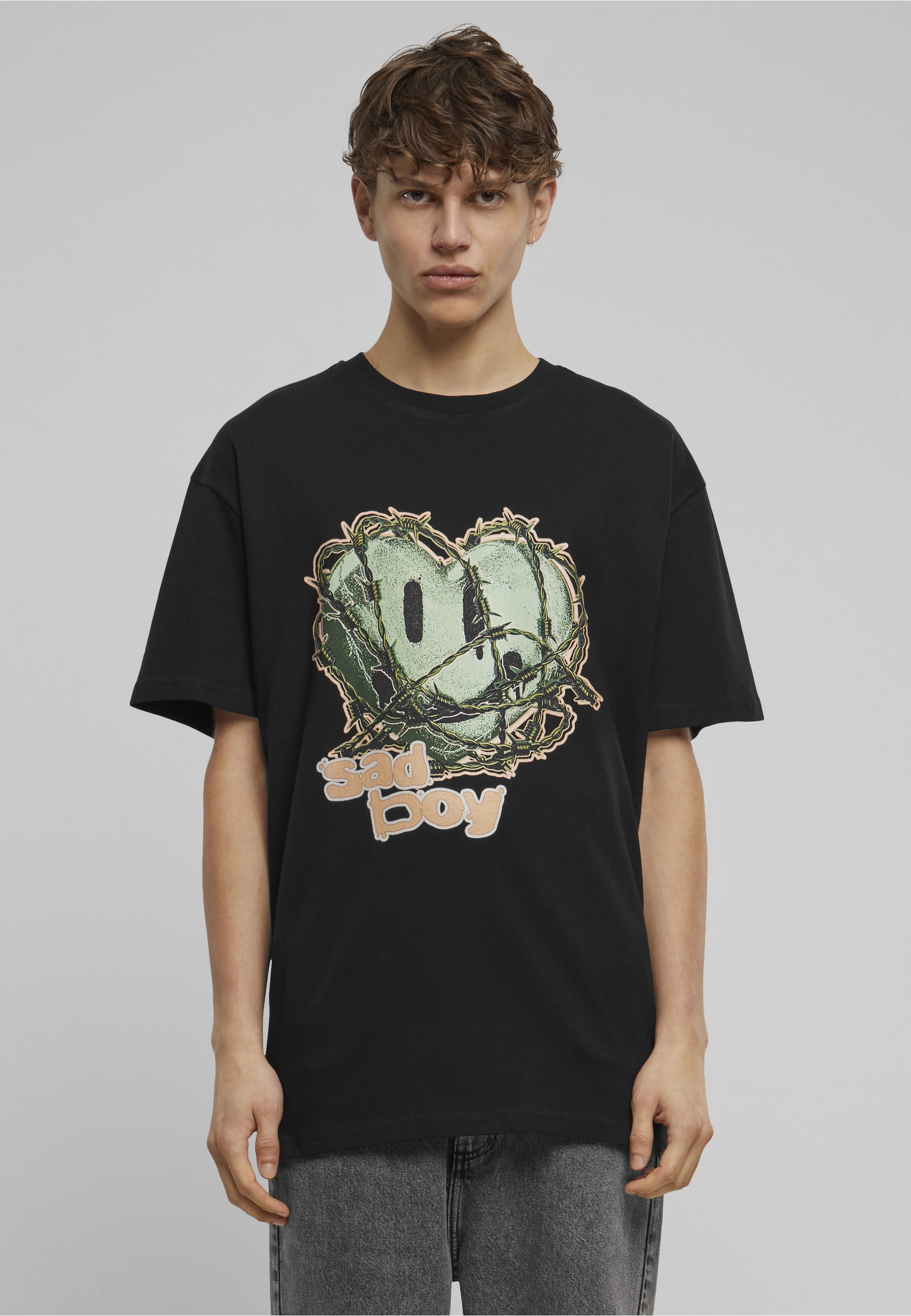 Thumbnail - Upscale by Mister Tee T-Shirt "Upscale by Mister Tee Herren Sad Boy Heavy Oversize Tee" 1 Stk.