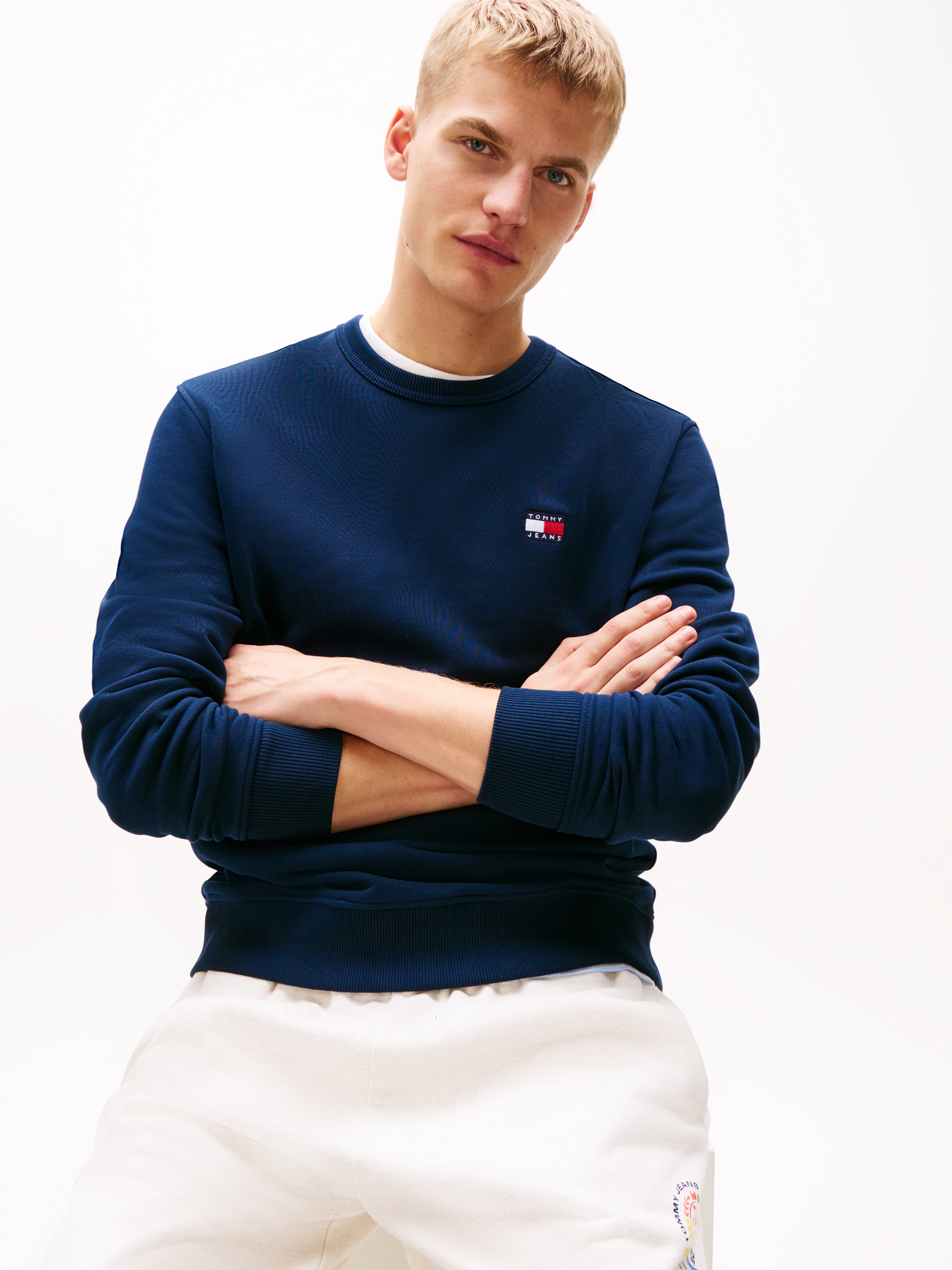 Tommy Jeans Sweatshirt »TJM REG BADGE CREW EXT«, Mit Rundhalsausschnitt